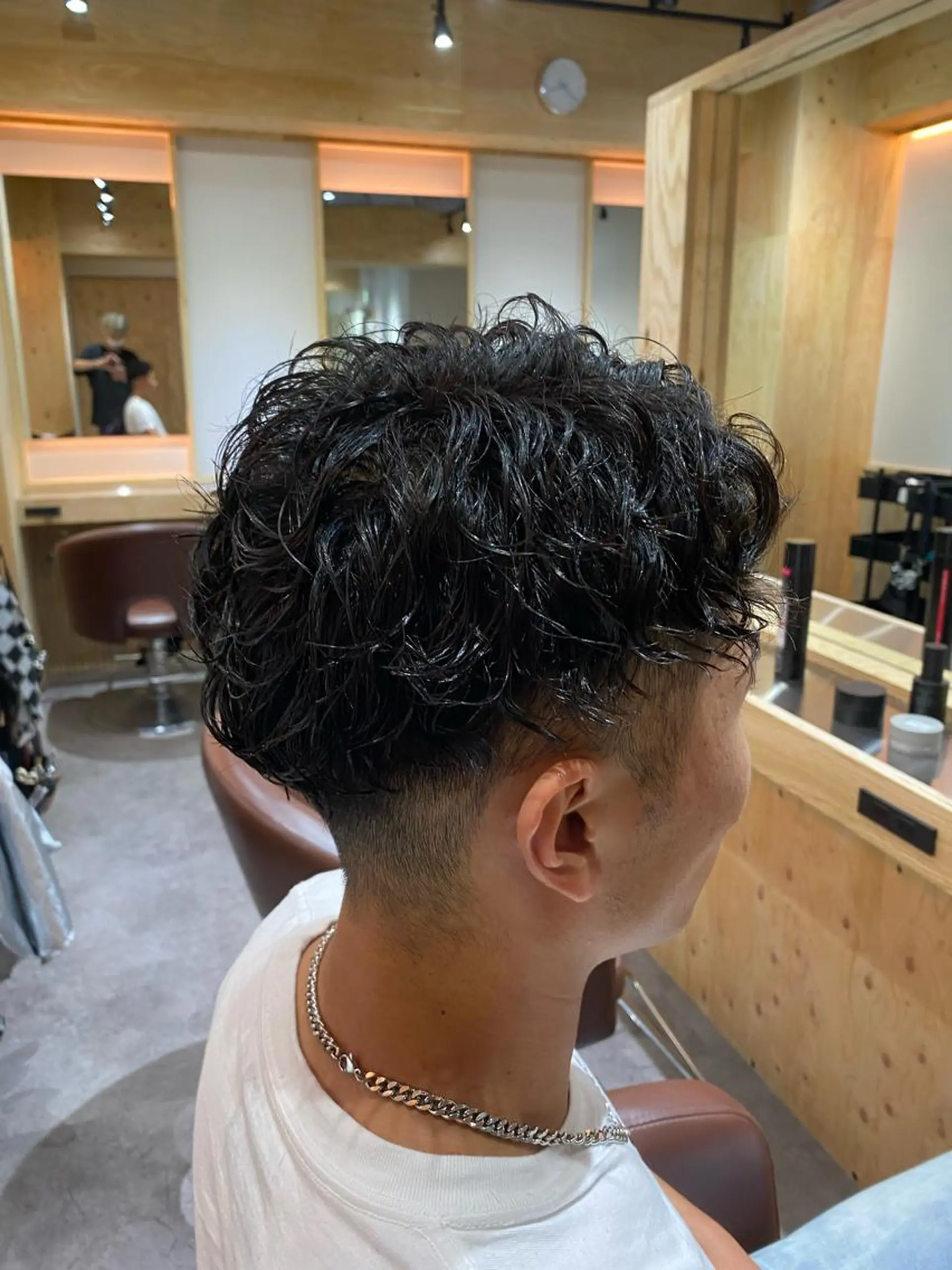 パーマ メンズ カット パーマ ヘアセット メンズブリーチカラー /パーマ ごーた立川のヘアスタイル