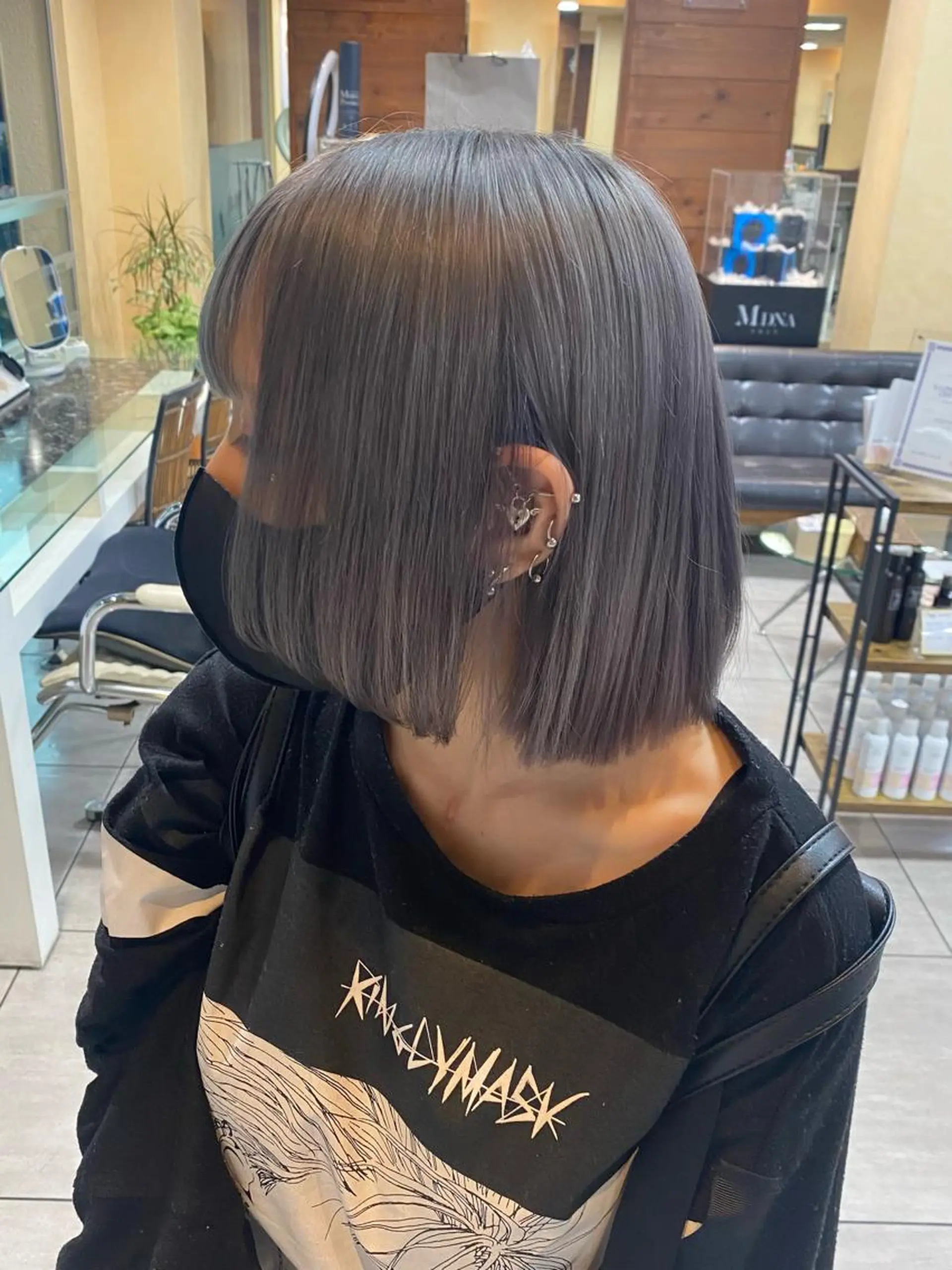 ミディアム カラー ヘアアレンジ カット ヘアカラー トリートメント HAIRSALONLOOP所属・川上 麻梨阿のヘアスタイル