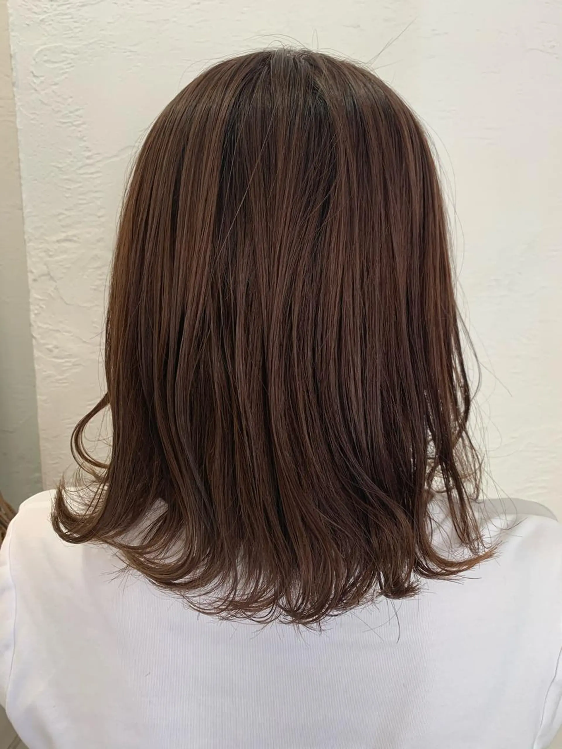 セミロング カラー カット ヘアカラー fio マナミのヘアスタイル