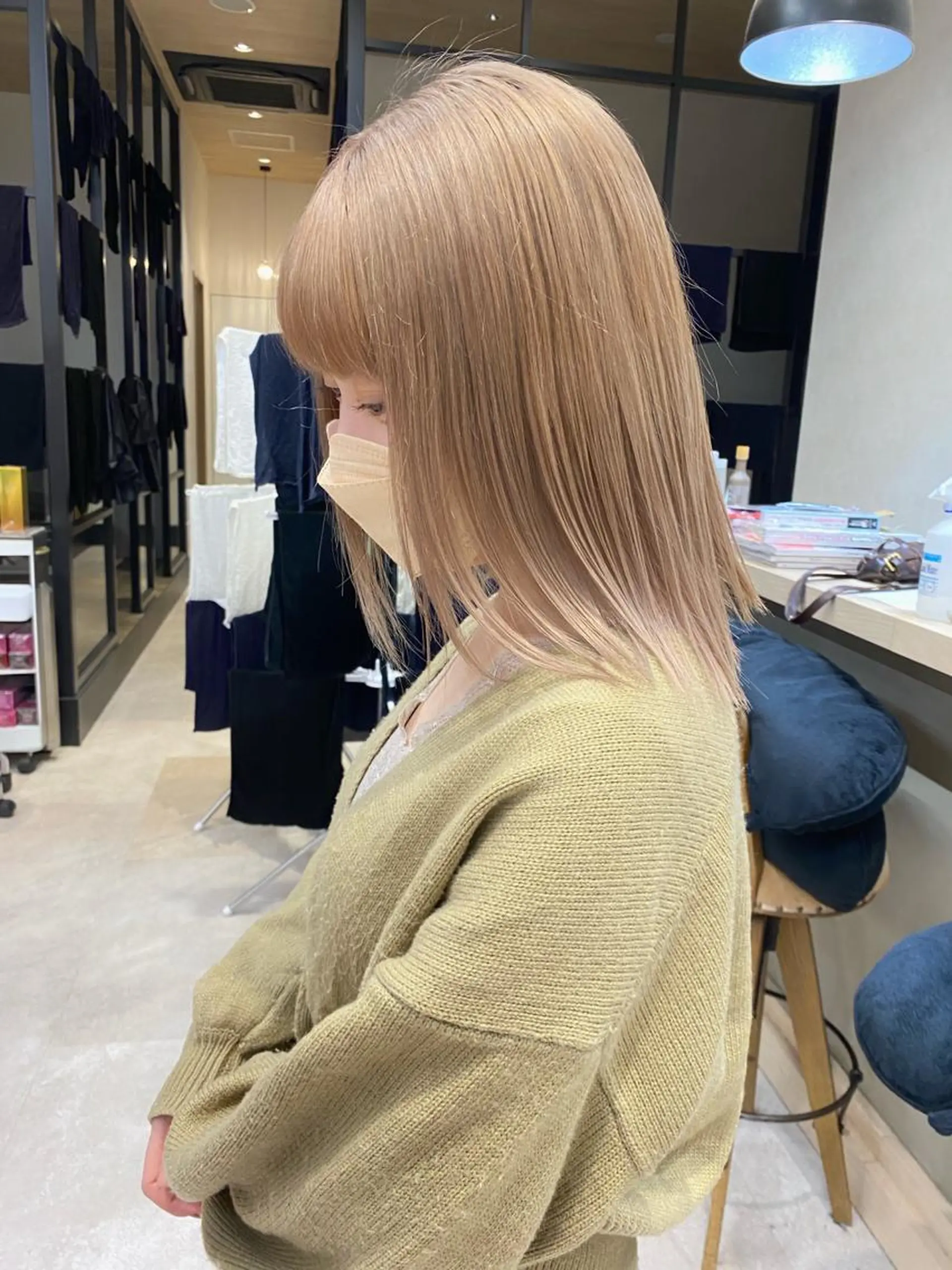 セミロング メンズ縮毛矯正 ニュアンスパーマのヘアスタイル