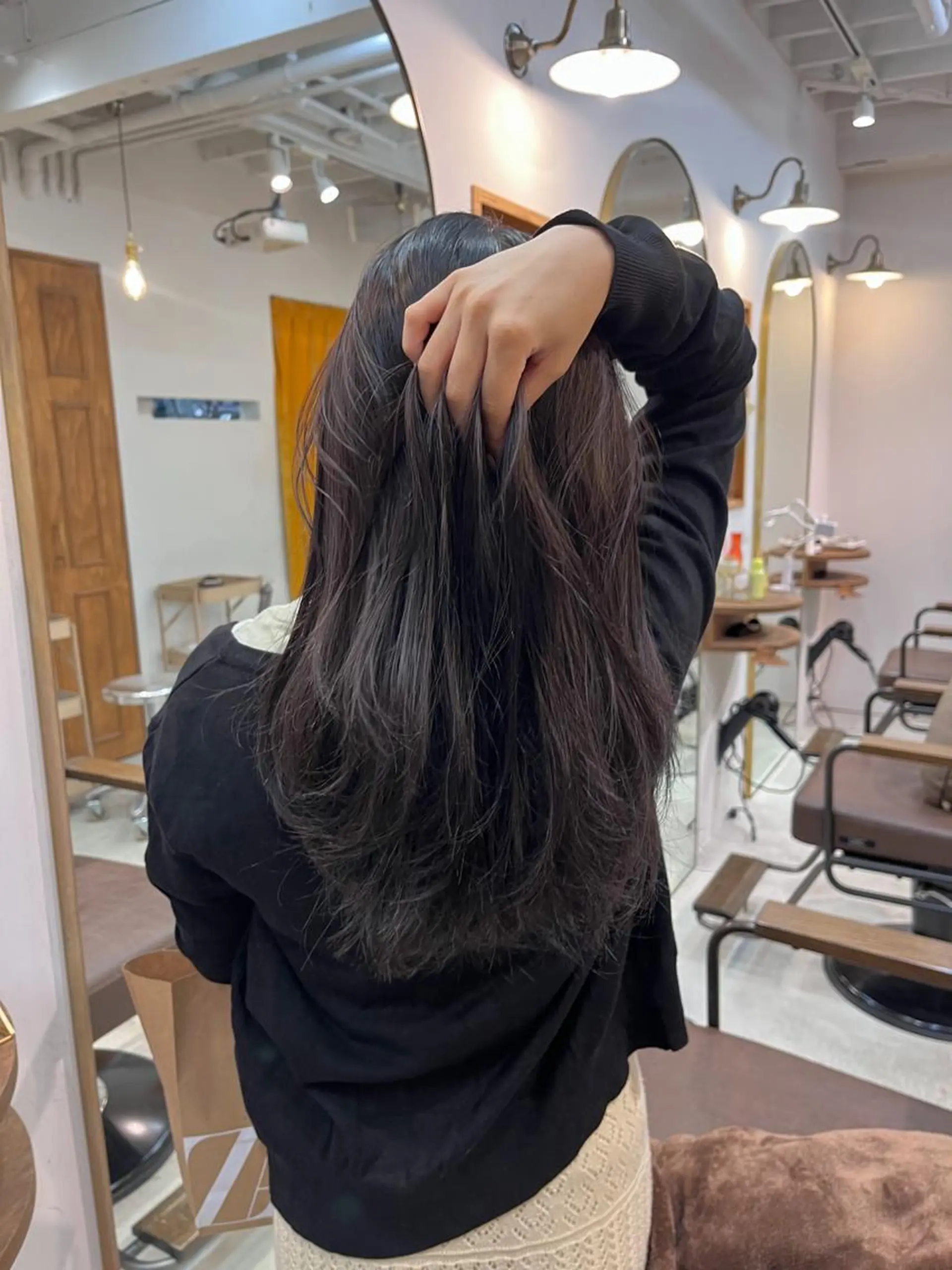 ロング カラー アッシュ ベージュカラー カット ヘアカラー トリートメント ボブ/色素薄めカラー RISAのヘアスタイル