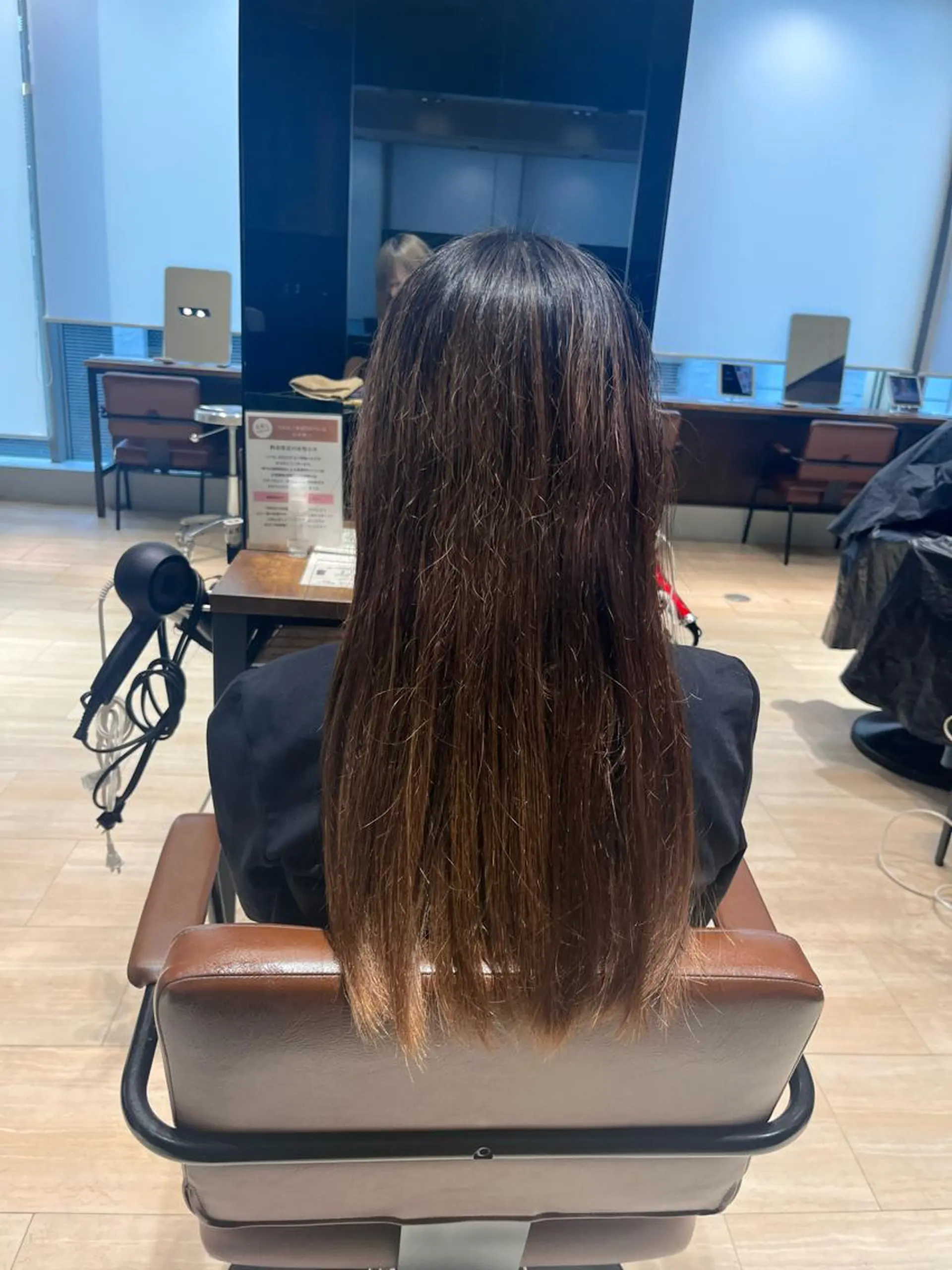 セミロング カラー ボブ ヘアカラー トリートメント 赤羽今日子/レイヤー /盛れる顔まわりのヘアスタイル