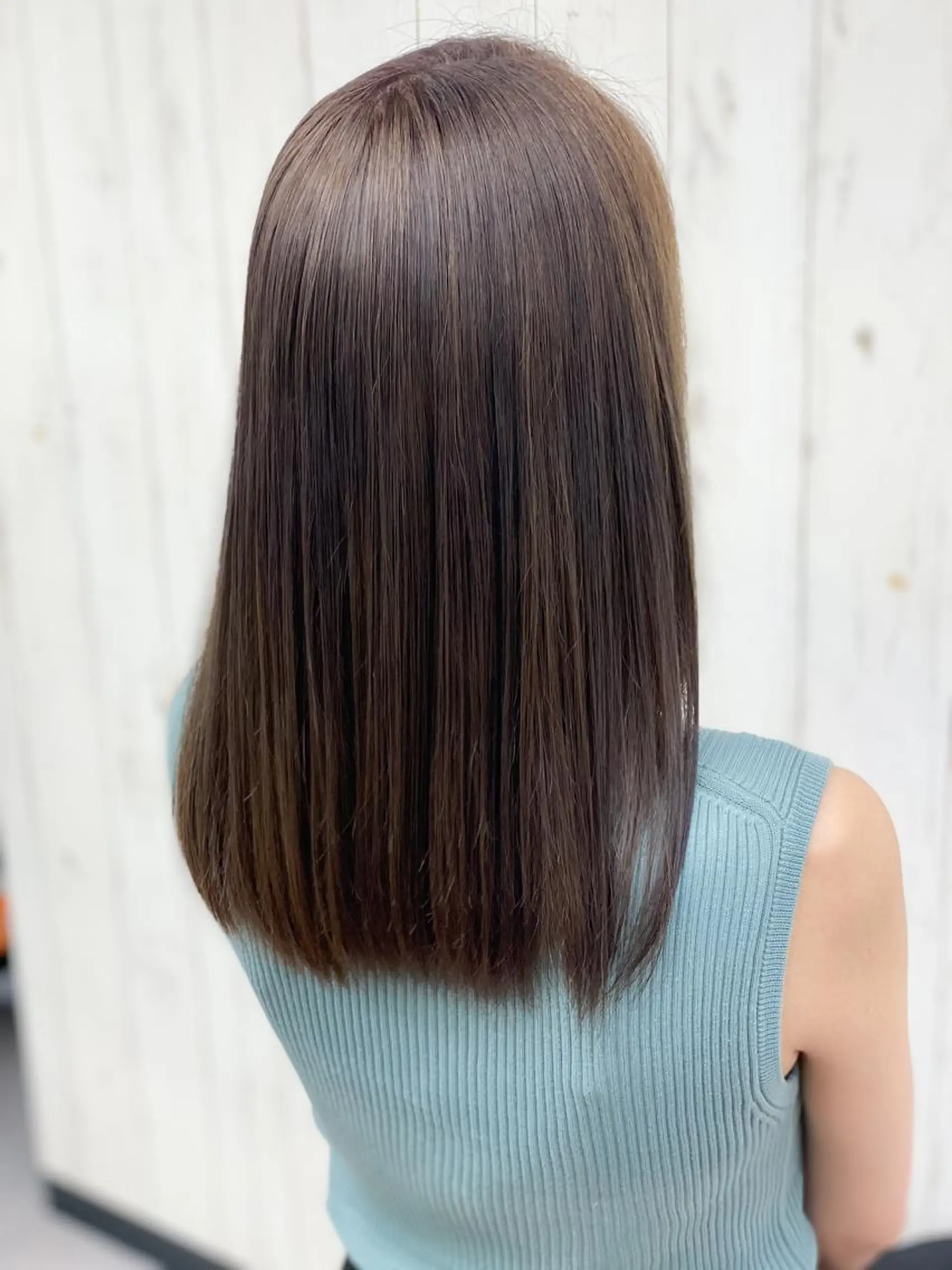 セミロング ヨシンモリ 縮毛矯正 縮毛矯正 ⭐️N° blao 名古屋栄【髪質改善】のヘアスタイル