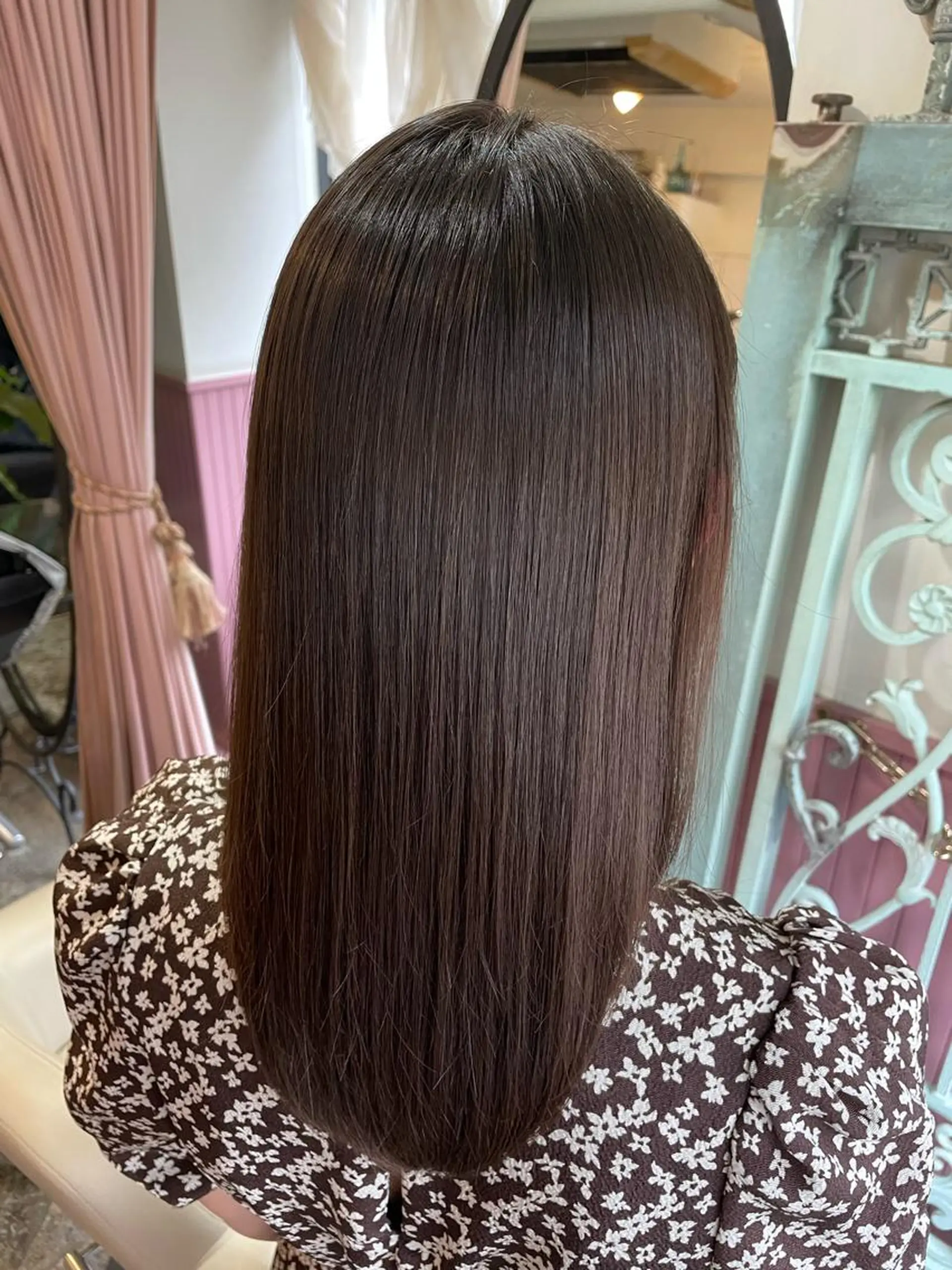 セミロング カラー メンズ ヘアカラー トリートメント ヘアセット 表参道Lise おおいしおりのヘアスタイル