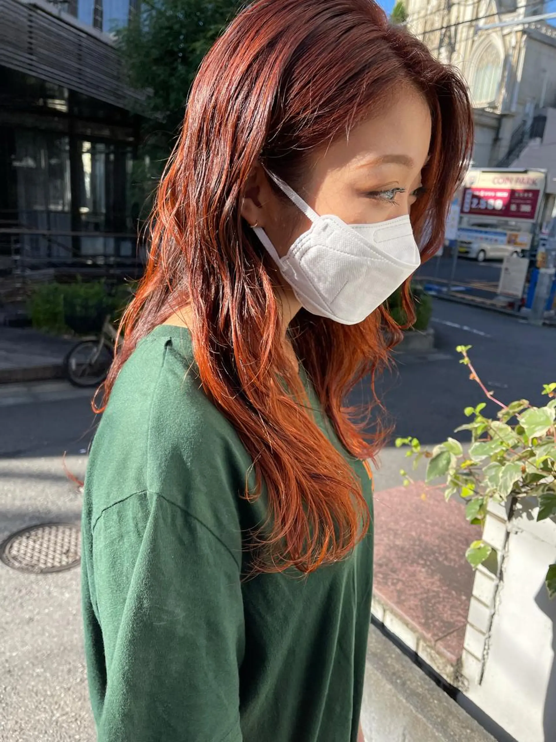 ロング カラー グラデーションカラー オレンジ mee.urawa所属・似合わせショート×透 明感/やじまたかしのヘアスタイル