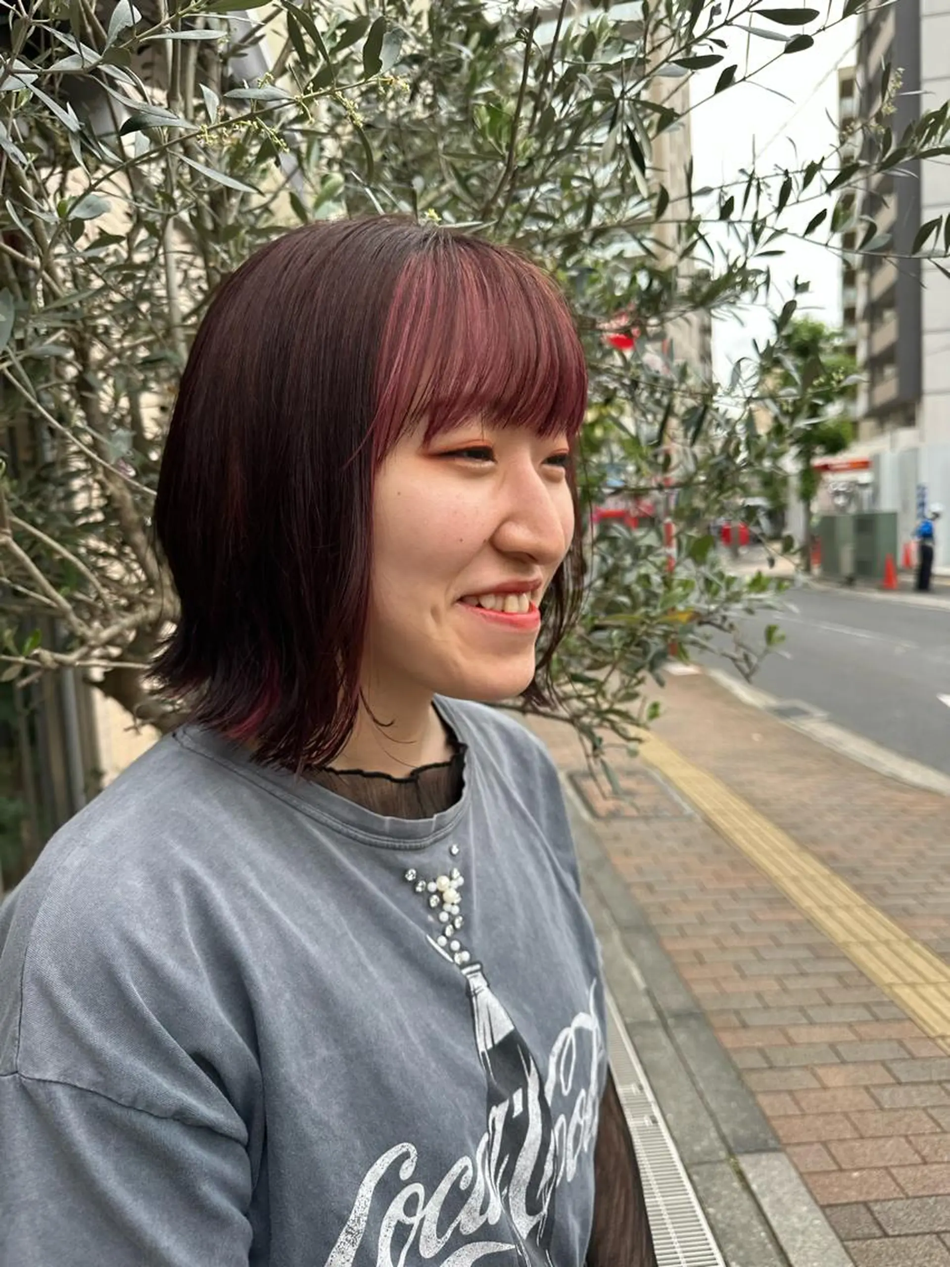 ショート カラー ミストバング 透明感カラー  フェイスフレーミング カット ヘアカラー sato ayaka ｜透明感カラー🫧のヘアスタイル