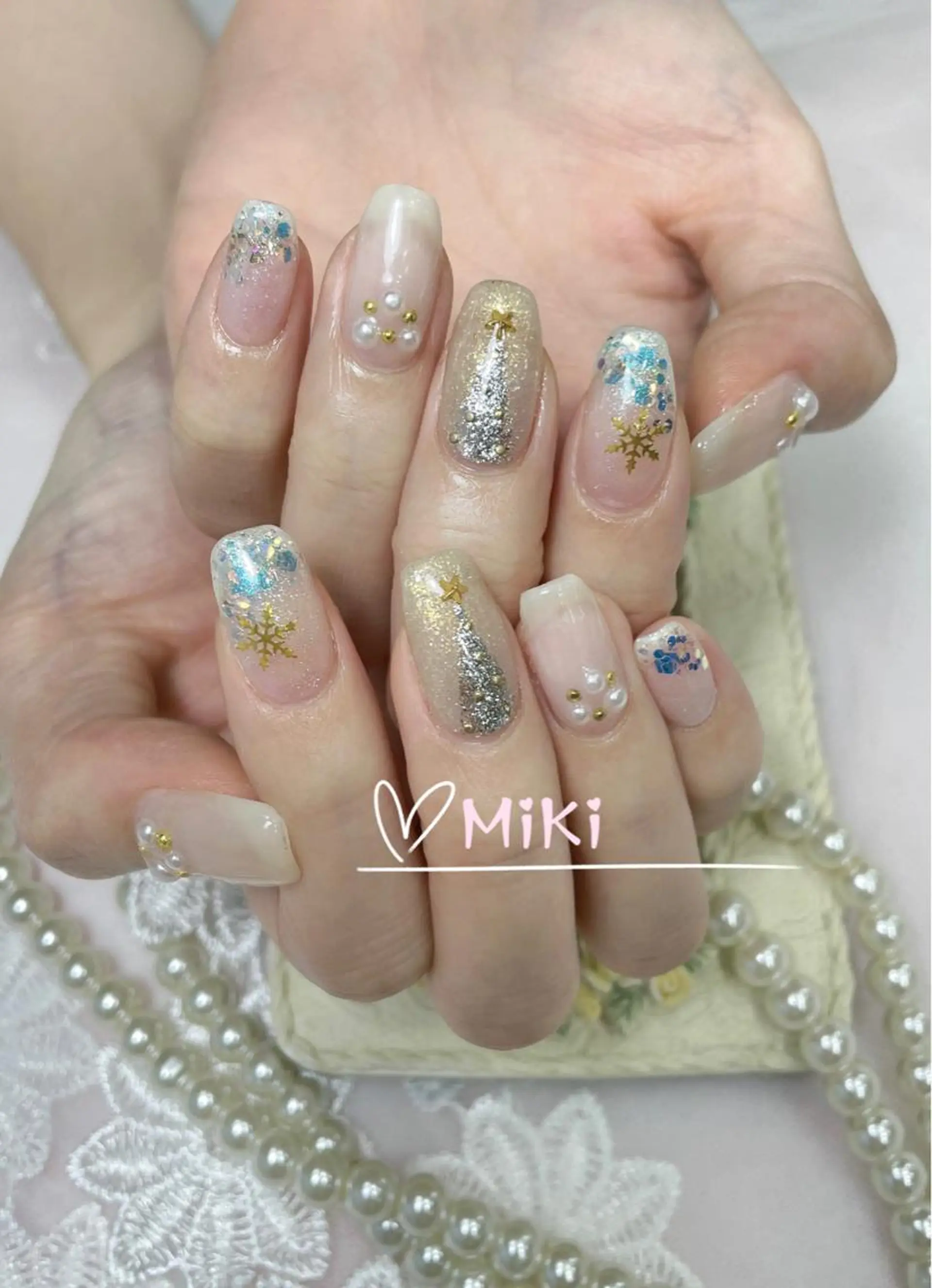 ネイル ハンドネイル ハンドケア 🦋 MiKi 🦋 ネイルサロンのネイルデザイン