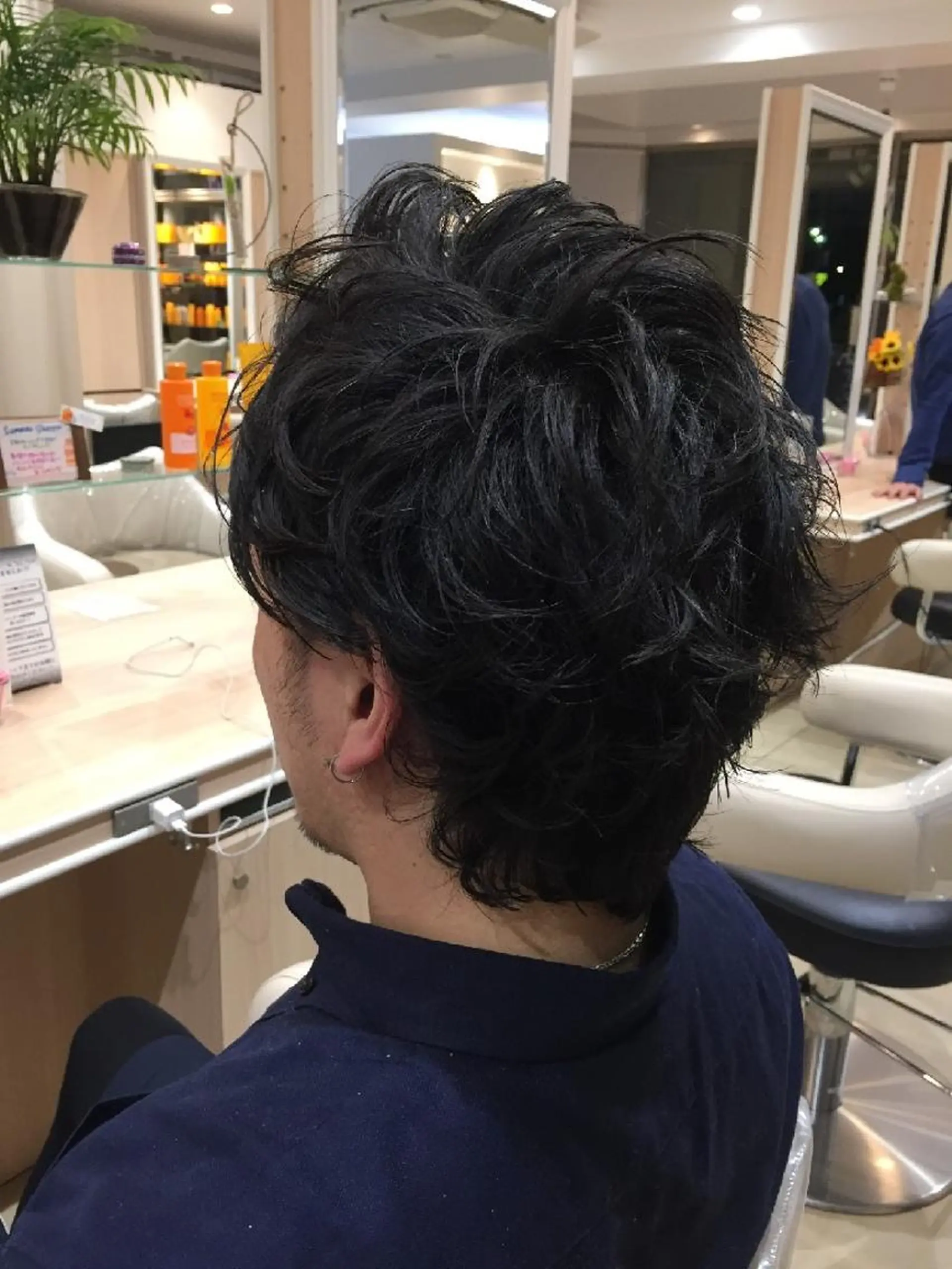 ショート メンズ パーマ 山内 佐江子のヘアスタイル