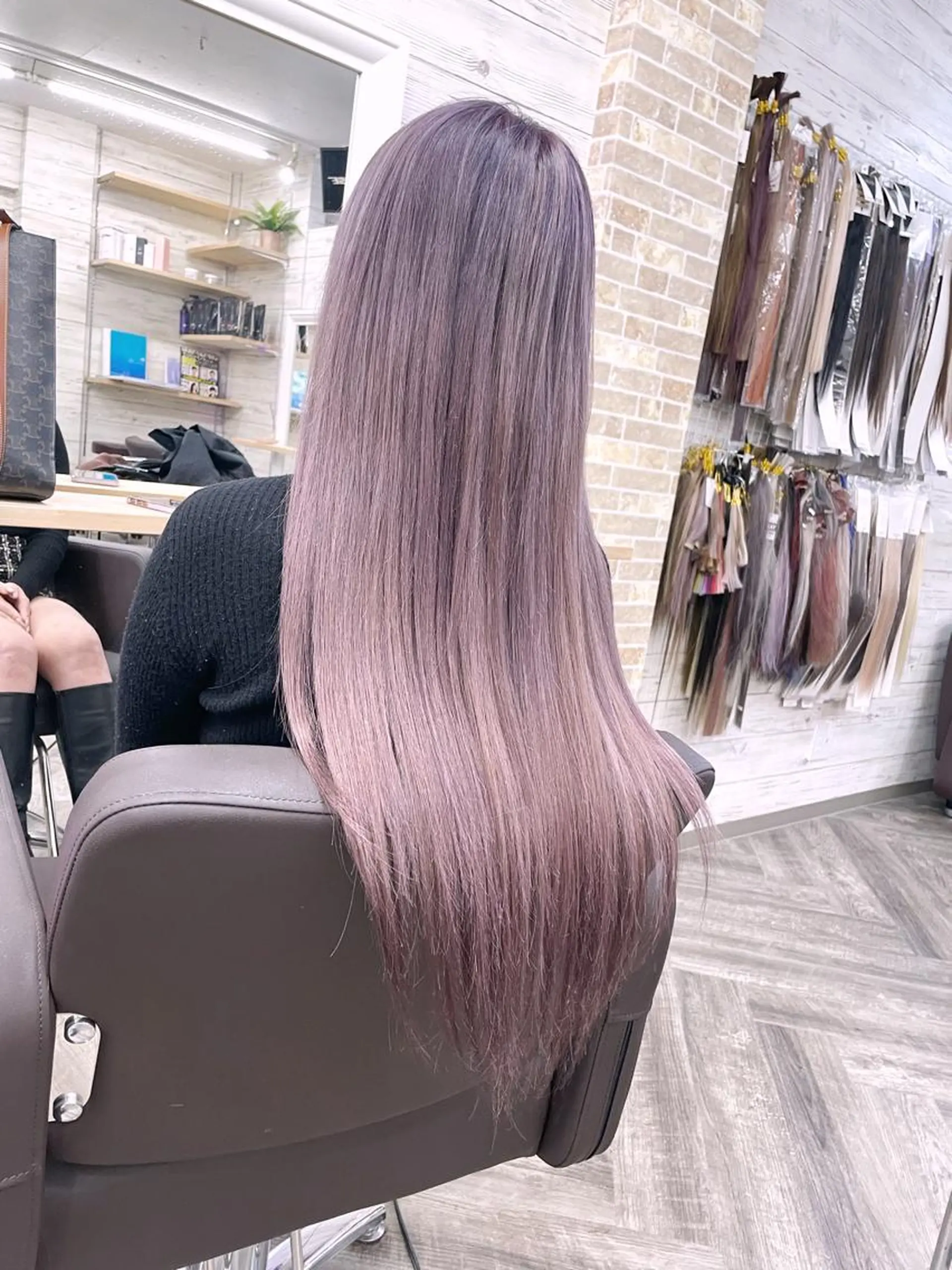 ロング カラー ベージュカラー ピンクカラー ピンクベージュ 北沢 隆のヘアスタイル