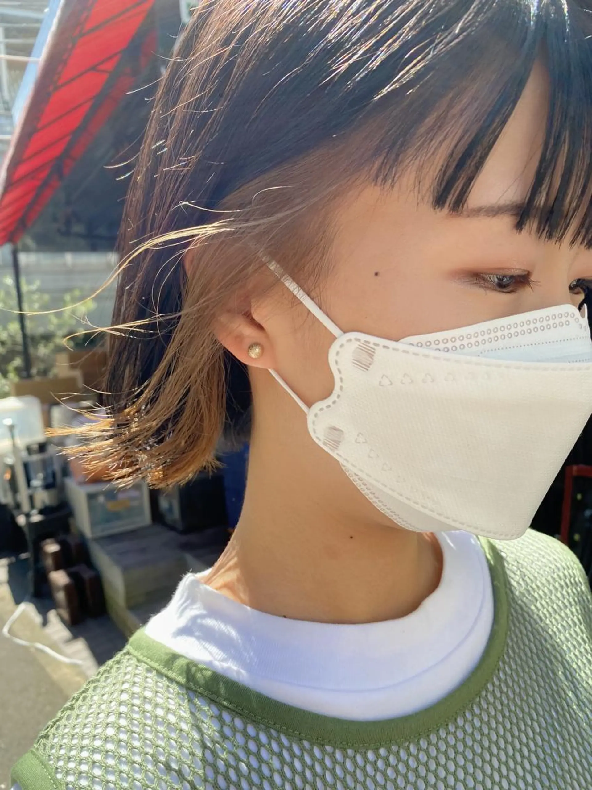 ミディアム カラー ヘアカラー トリートメント salowin三丁目所属・🟩白髪ぼかし/ ショート/ボブ/大司のヘアスタイル