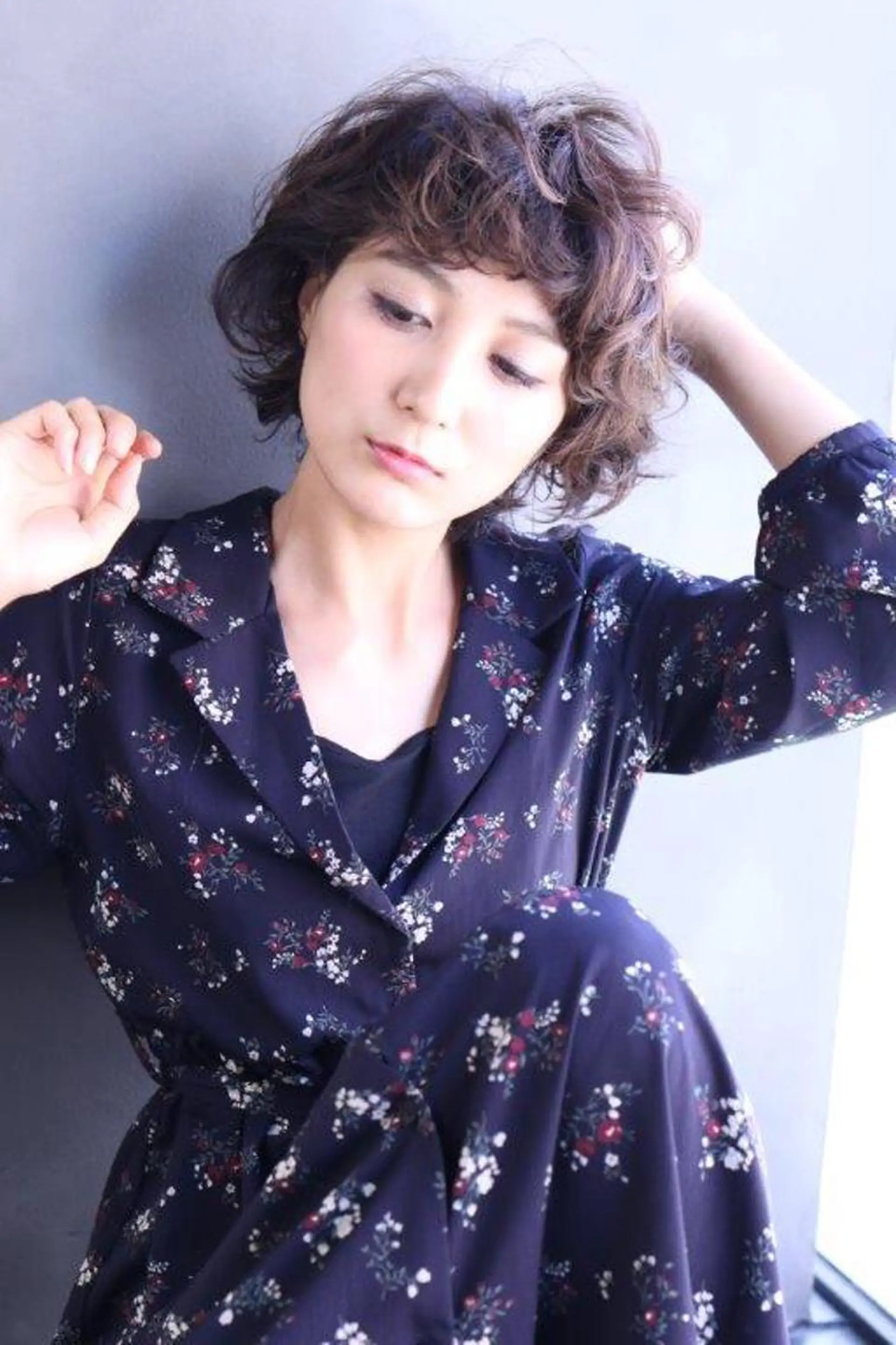 ショート ミディアム カラー パーマ 【スタイリスト】此木 裕菜のヘアスタイル
