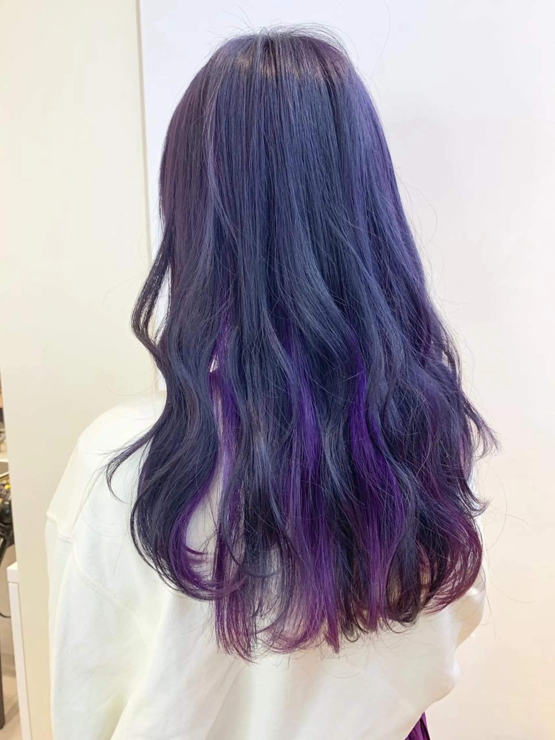 ロング カラー ブリーチ ケアブリーチ インナーカラー ラベンダーカラー トリートメント カット ヘアカラー トリートメント Le'a渋谷所属・インナーエクステ渋谷 🦋KAJIのヘアスタイル