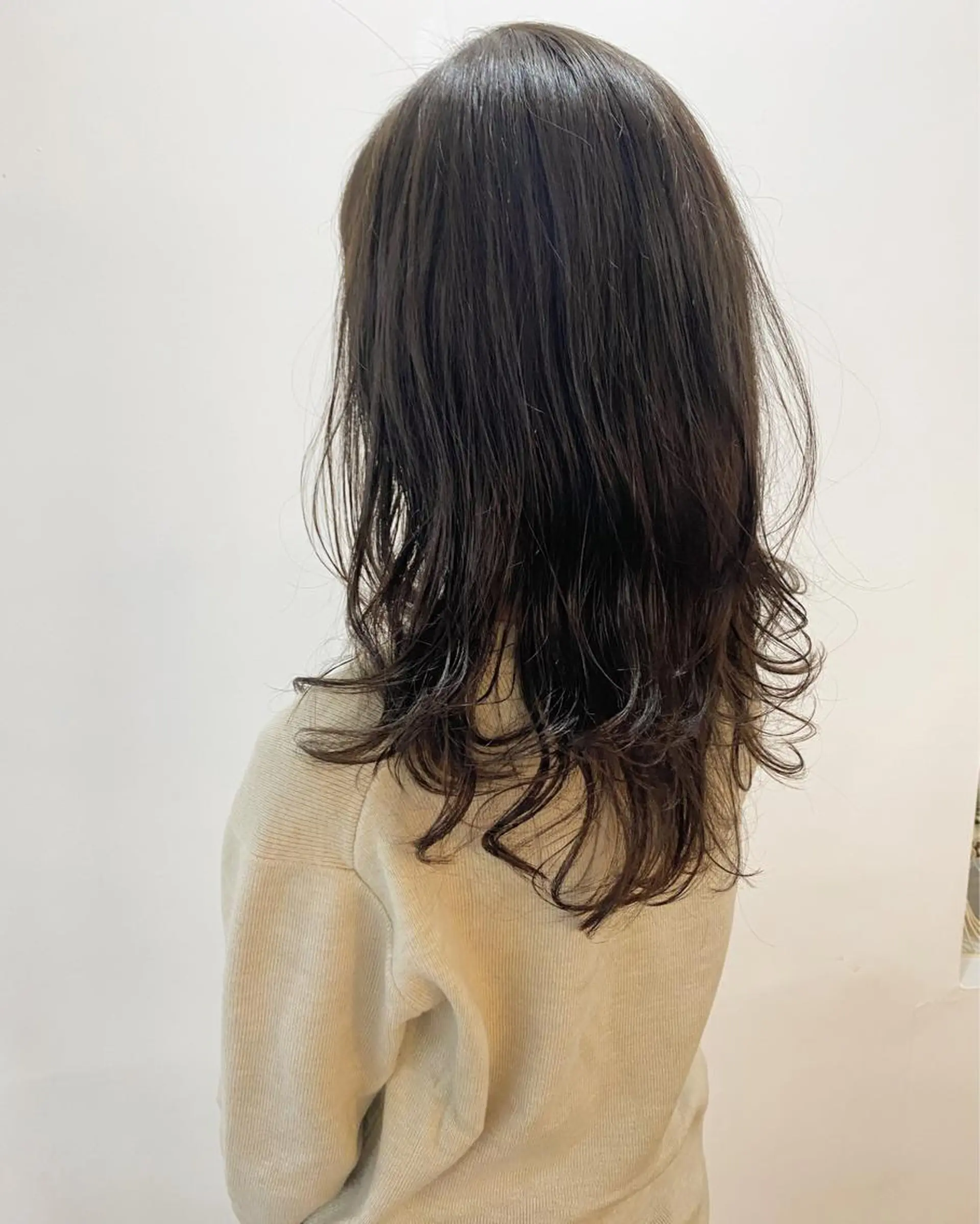 ロング カラー パーマ レイヤーカット カット パーマ フラム所属・WATANABE MISAKIのヘアスタイル