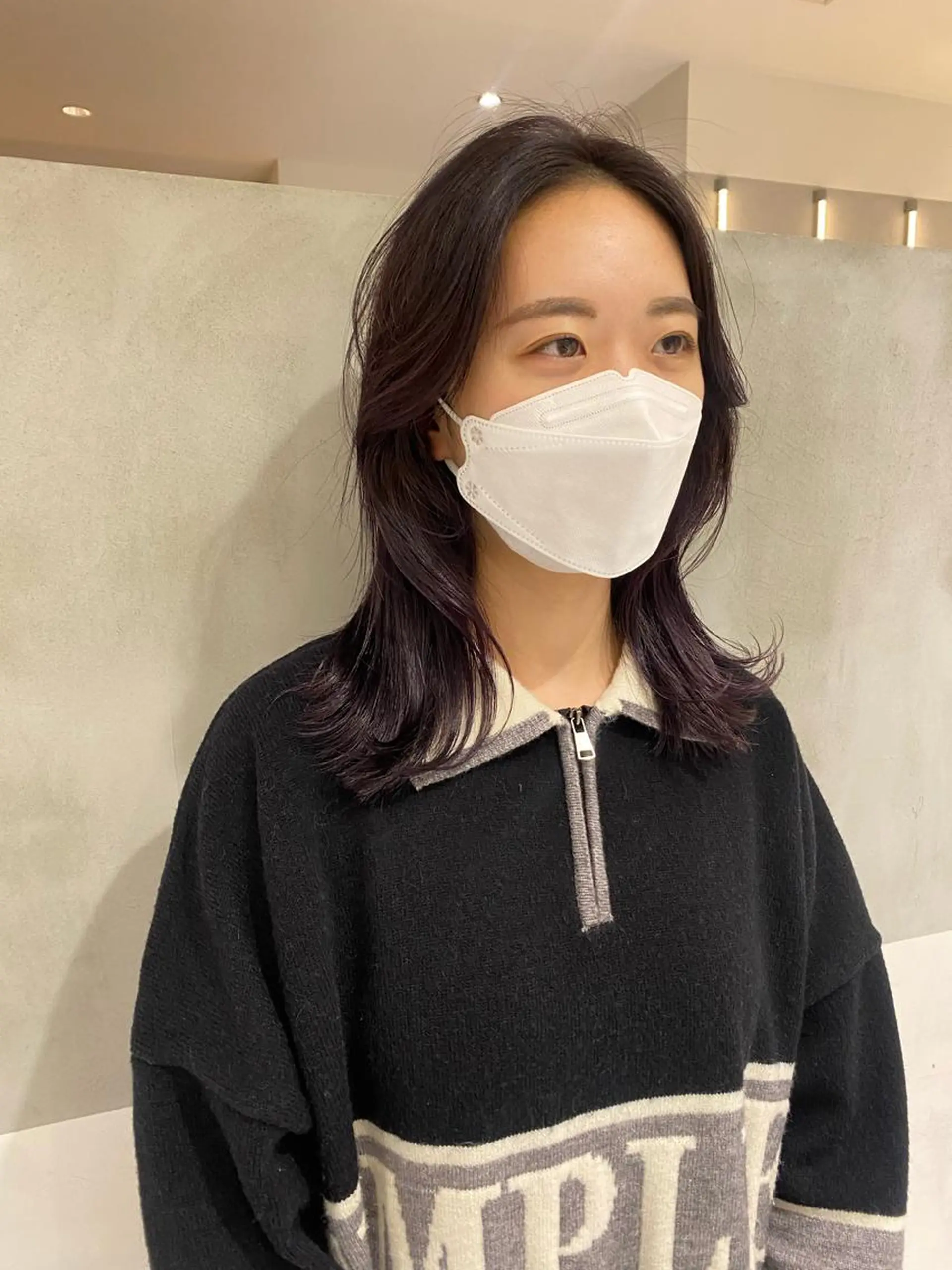ロング カット ヘアカラー トリートメント ヘアセット 韓国レイヤーカット 🇰🇷mireiのヘアスタイル