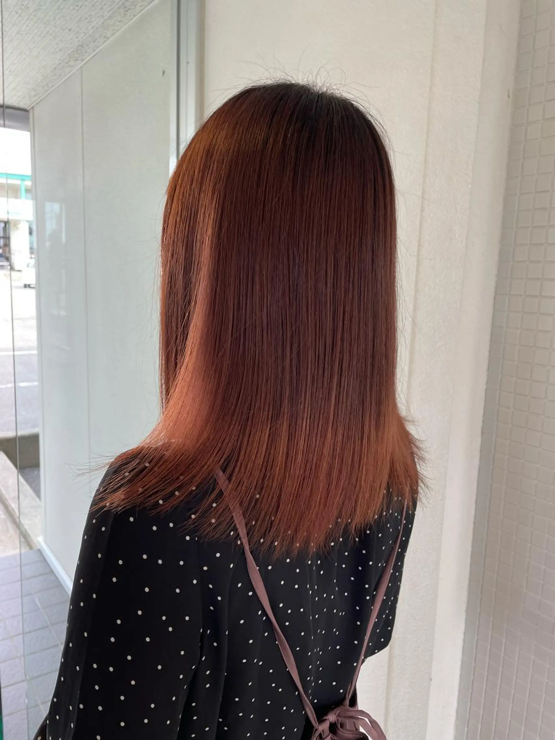 セミロング カラー パーマ 坂尻 嘉珠也のヘアスタイル