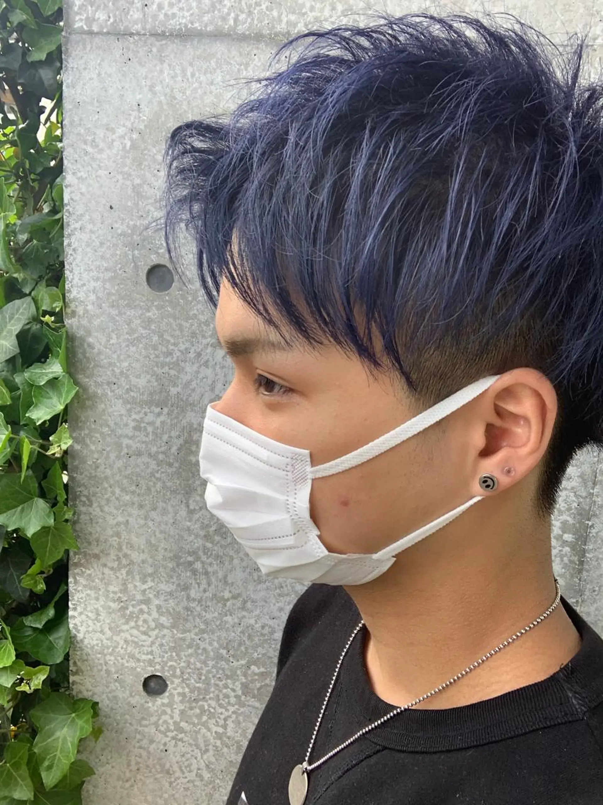 ショート カラー メンズ カット ヘアカラー メンズパーマフェード シモジタカヒロのヘアスタイル