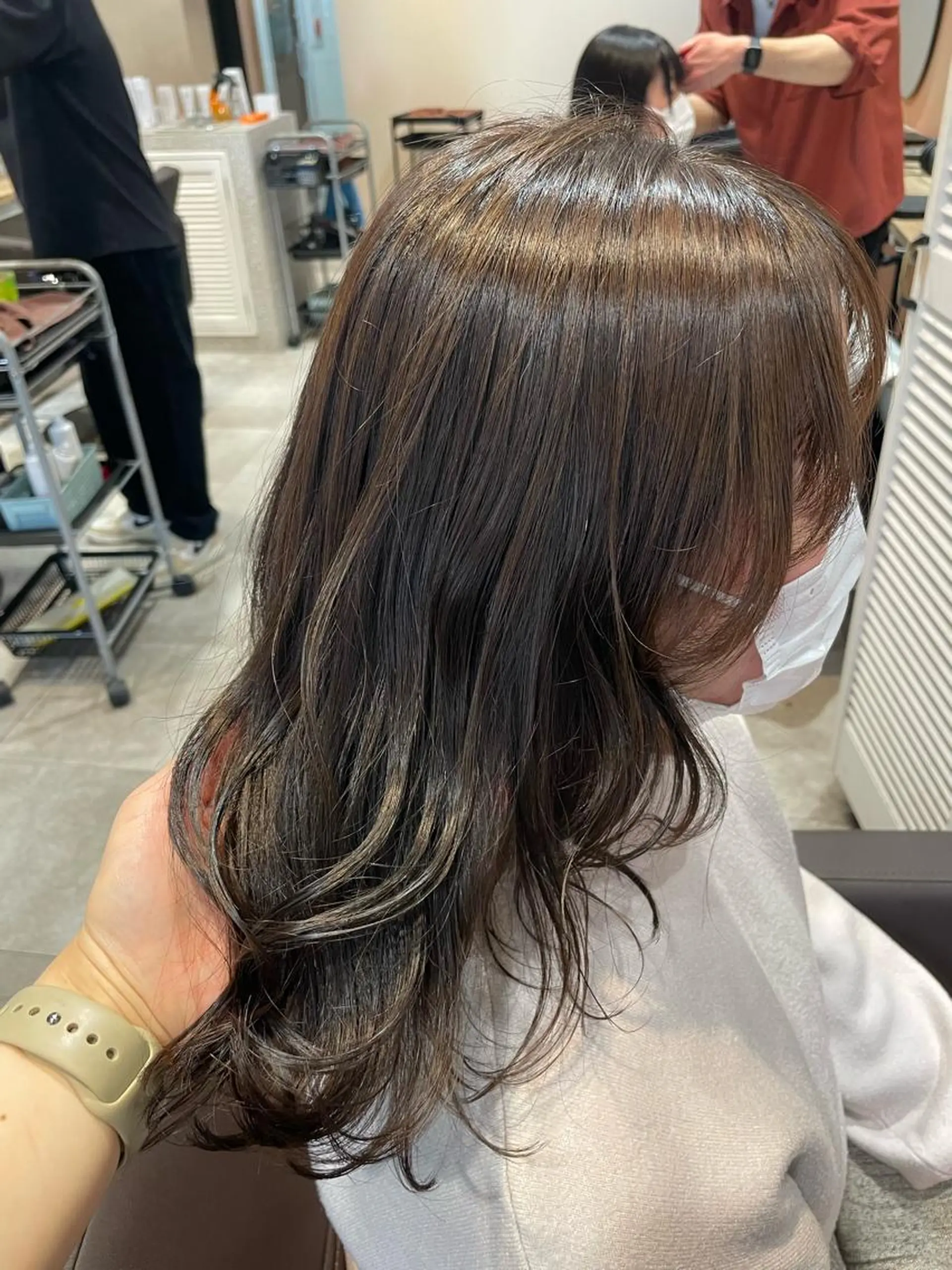 ミディアム カラー 透明感カラー グレージュ ヘアカラー トリートメント 💐パーソナルカラー /市橋加菜💐のヘアスタイル