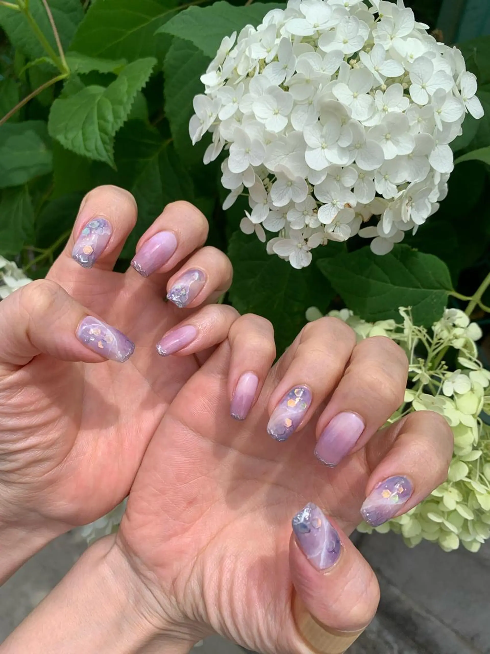 ネイル 持ち込み ニュアンスネイル 磯谷 恭子のネイルデザイン