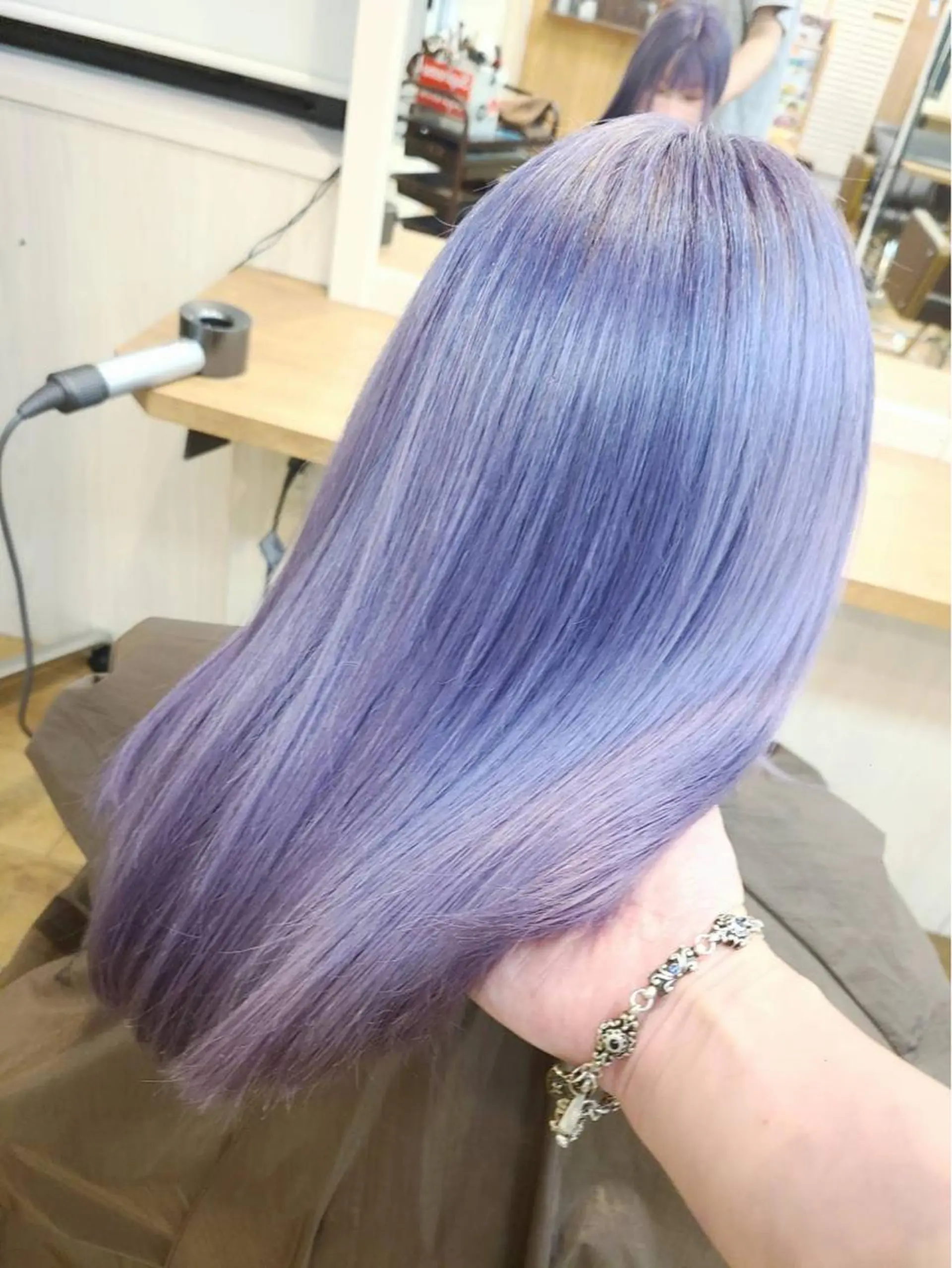 カラー ブルーカラー ブルーバイオレット バイオレットカラー カット ヘアカラー トリートメント NUMBER 天王寺YUYAのヘアスタイル