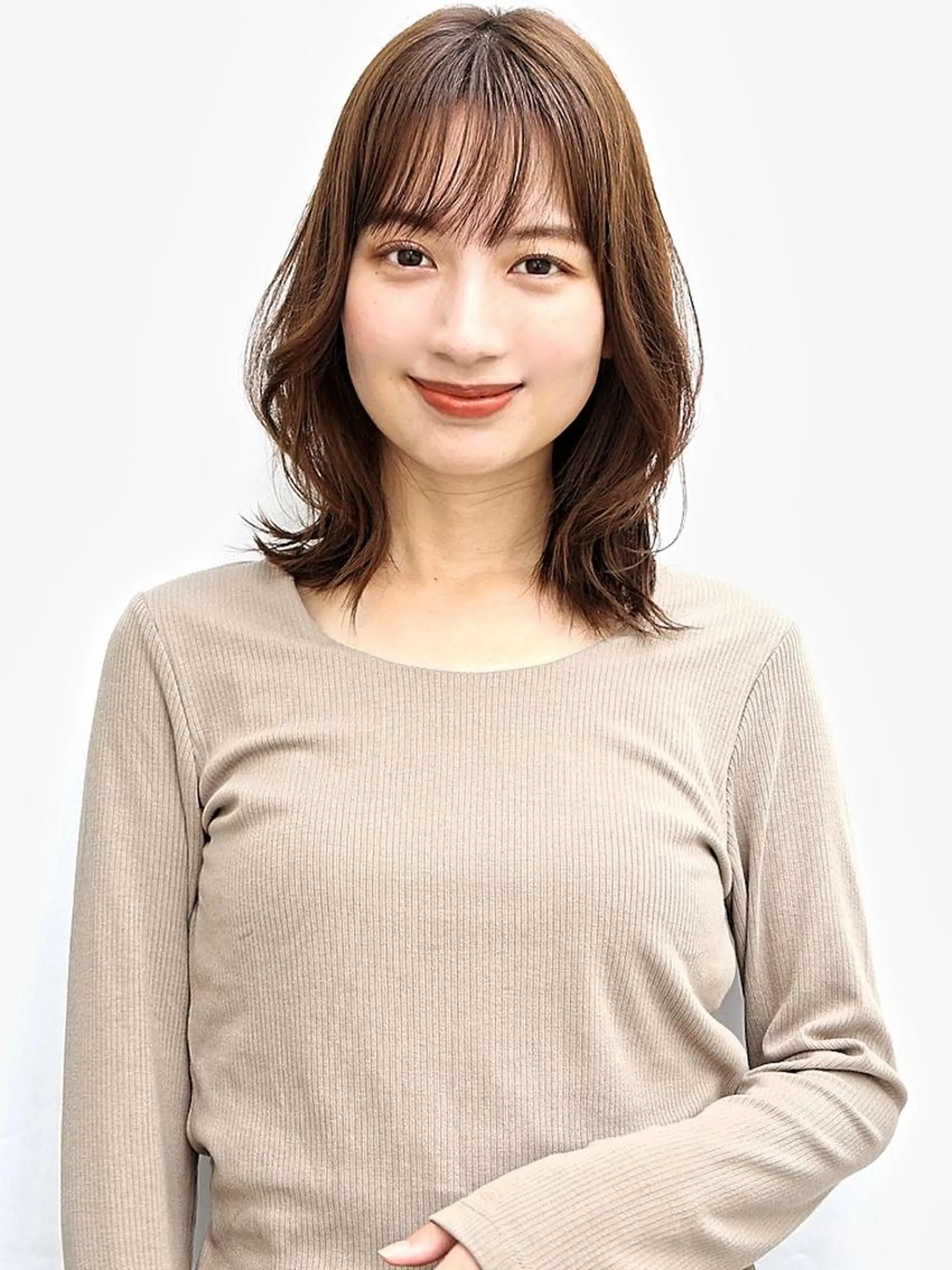 セミロング 小顔カット カット ヘアカラー トリートメント ヘッドスパ 🌿flencia 丸　和博🌿のヘアスタイル