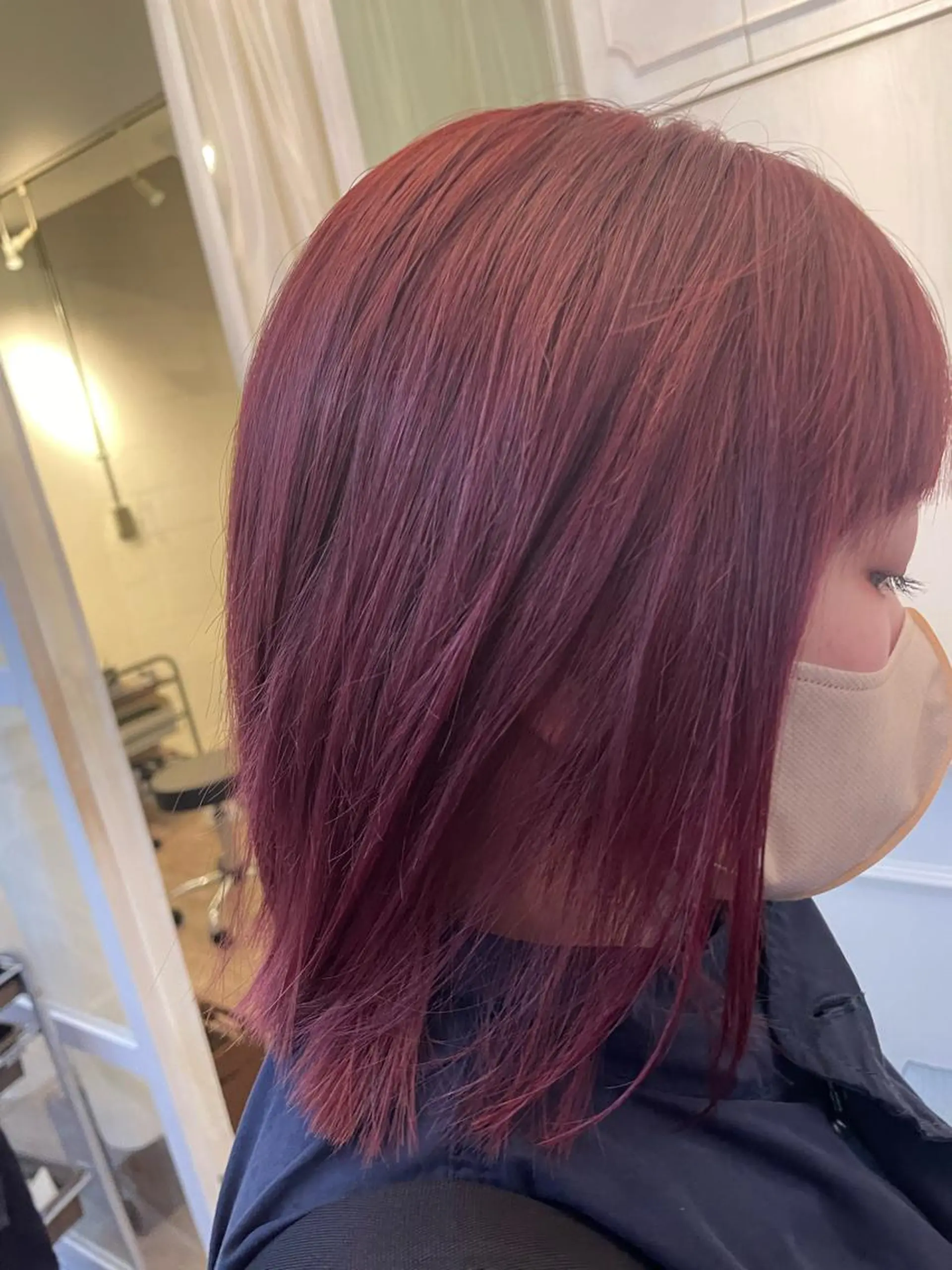 ミディアム カット パーマ 杉山 蒼汰のヘアスタイル