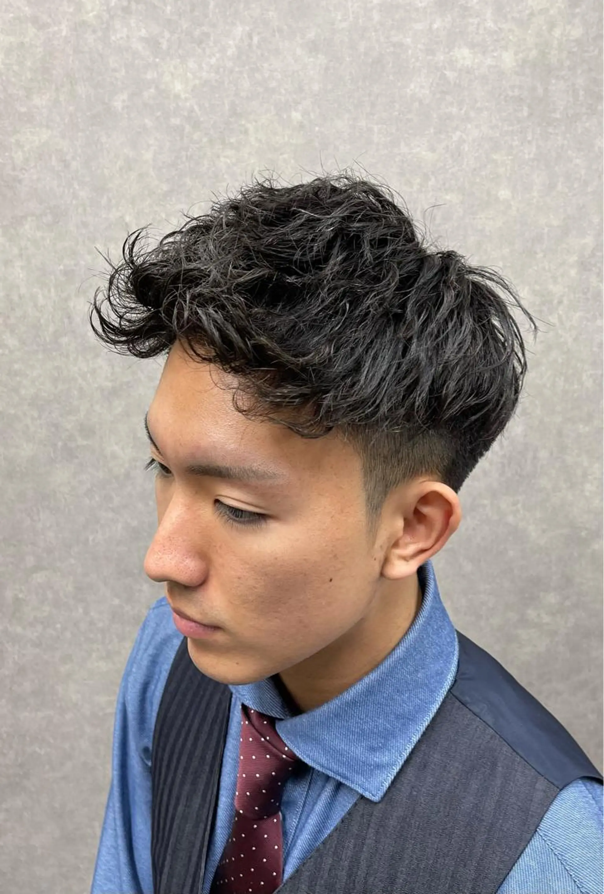 パーマ メンズ メンズパーマ ツイストスパイラルパーマ スパイラルパーマ GO TODAYシェアサロン大名店所属・濵武 尚人のヘアスタイル