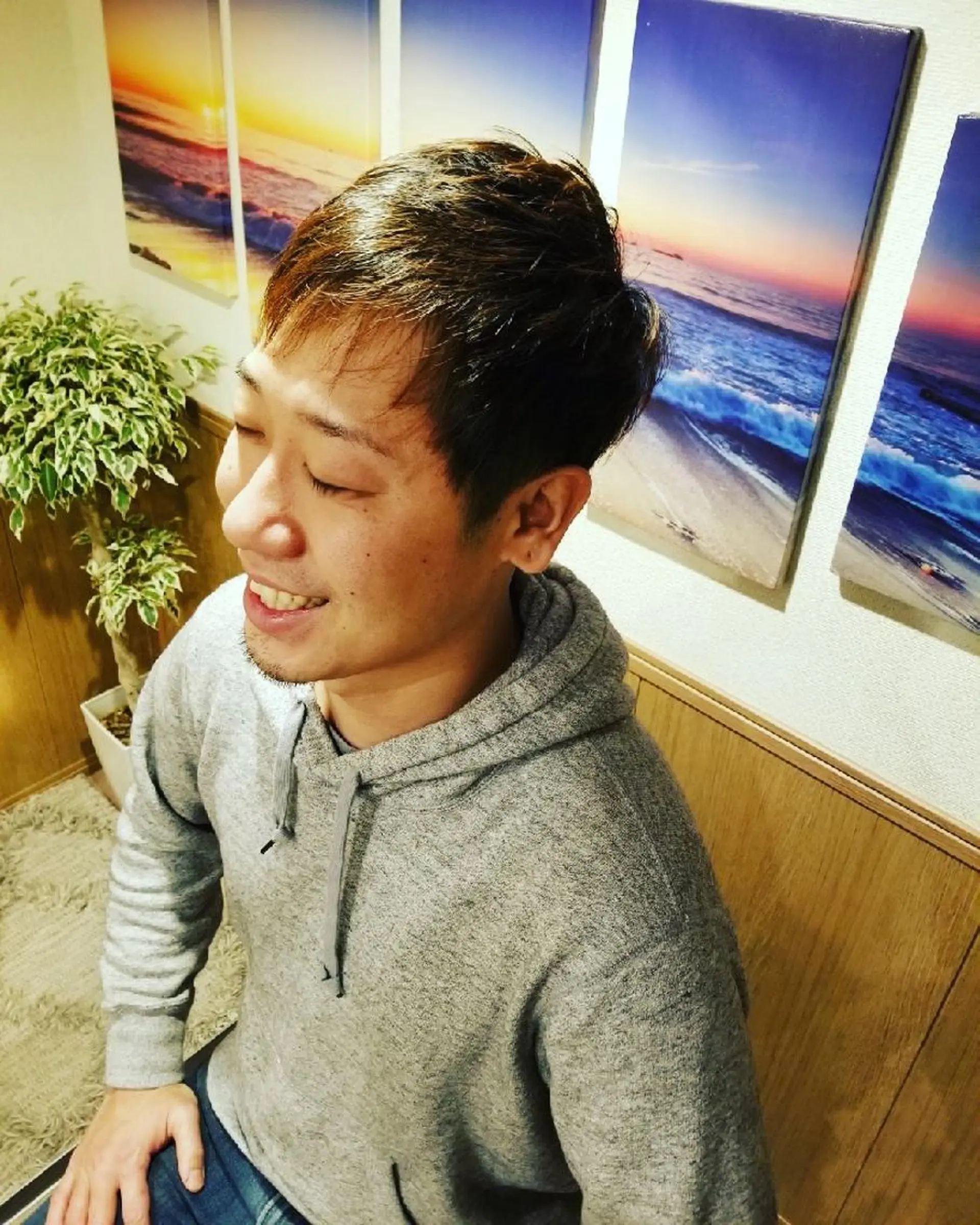 ショート メンズ マッシュ メンズパーマ メンズショート ツーブロック ショートヘア spa hair  ark 富井直美のヘアスタイル
