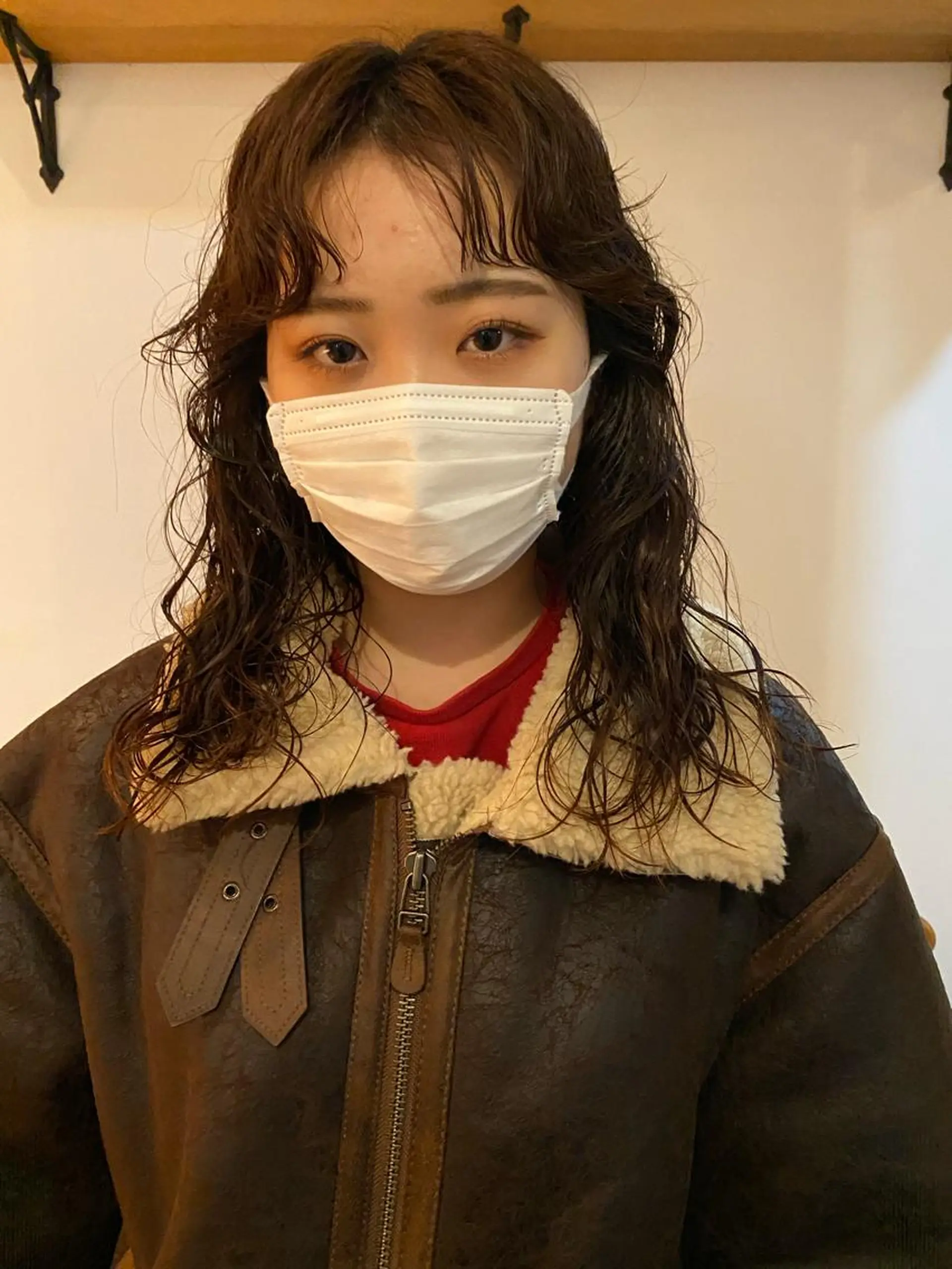 セミロング パーマ セミロングパーマ カット ヘアカラー トリートメント 店長　ショート& パーマ　坂本のヘアスタイル