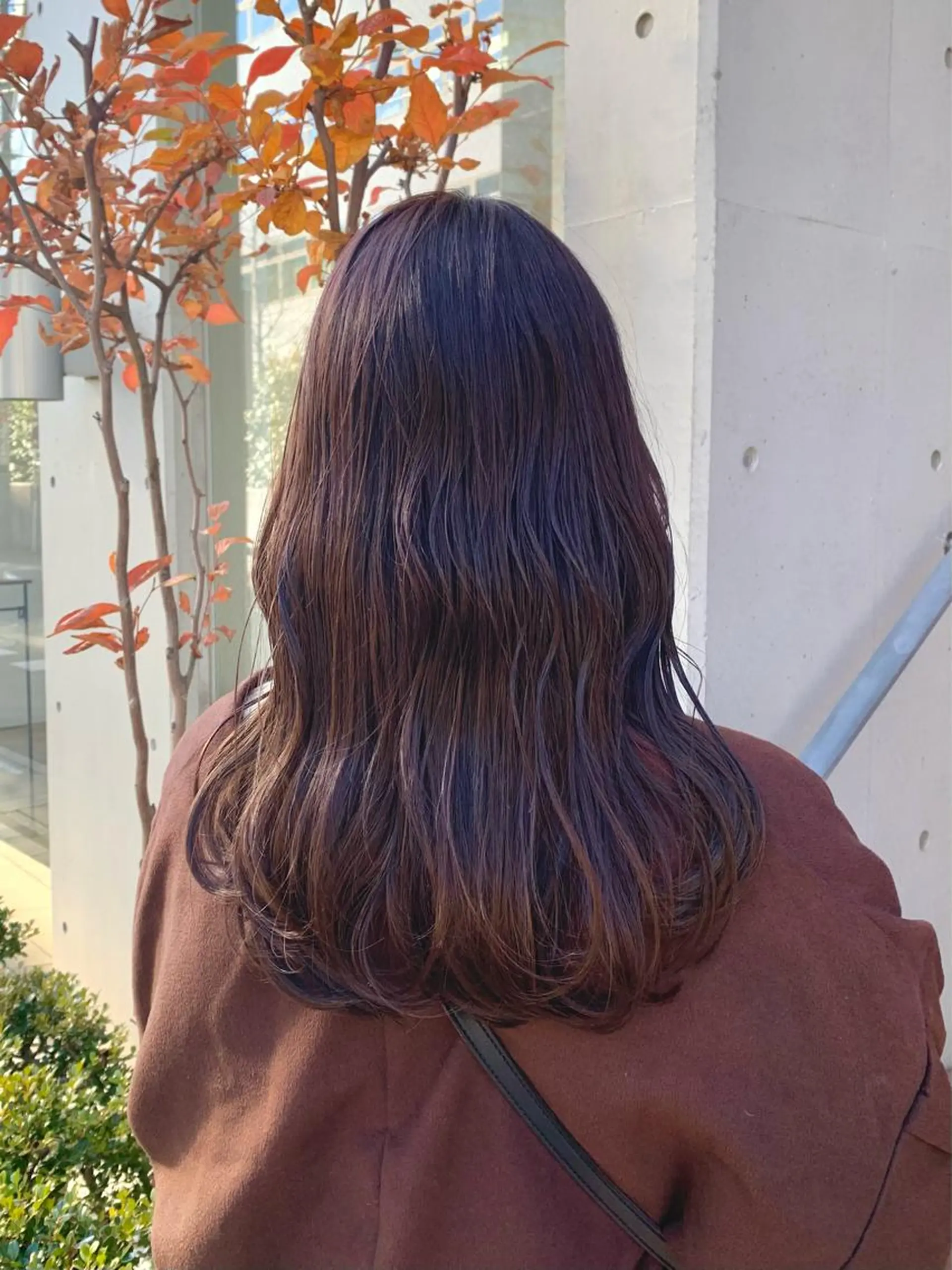 セミロング レイヤーカット カット ヘアカラー トリートメント 森山 佳小里 /暖色カラーのヘアスタイル