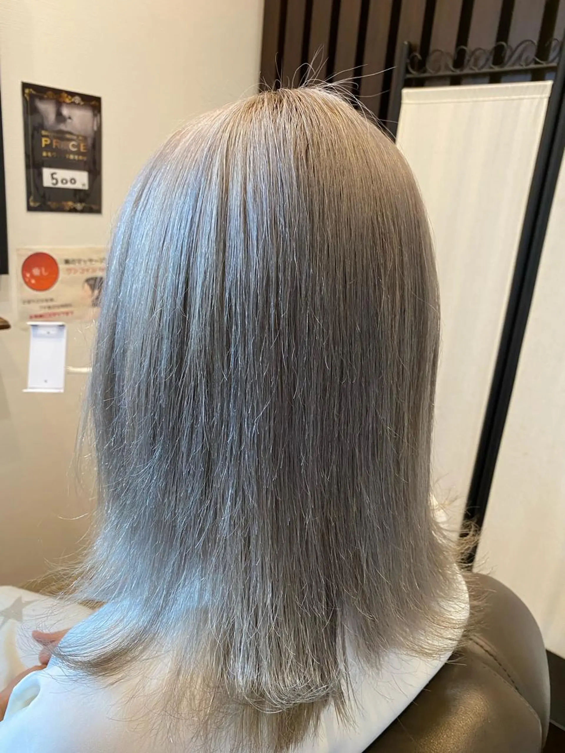カラー シルバー RIRŪA所属・プルシールエクステ ちゃきのヘアスタイル