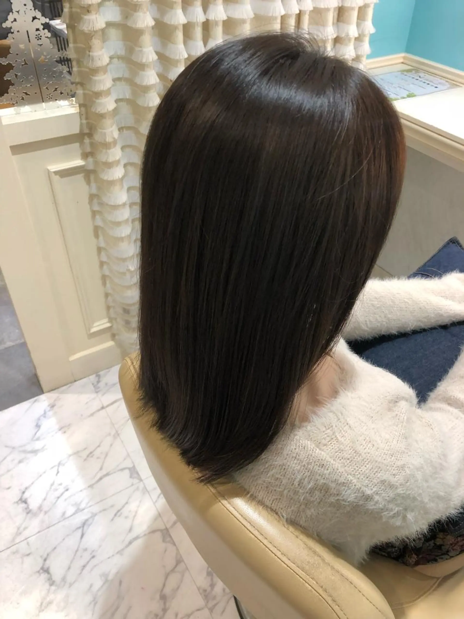 ミディアム カラー 縮毛矯正/ 髪質改善/浅見拓哉のヘアスタイル