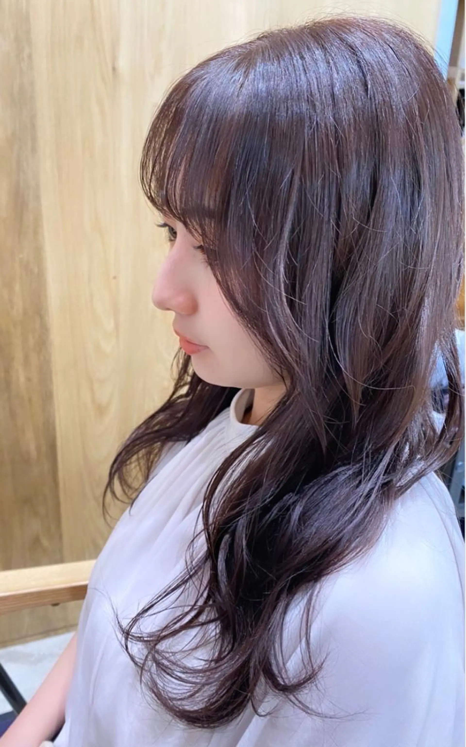 ロング カラー ブリーチ ダブルカラー ラベンダーカラー ブリーチなしカラー 🎀ブリーチなし 透明感🎀yuhiのヘアスタイル