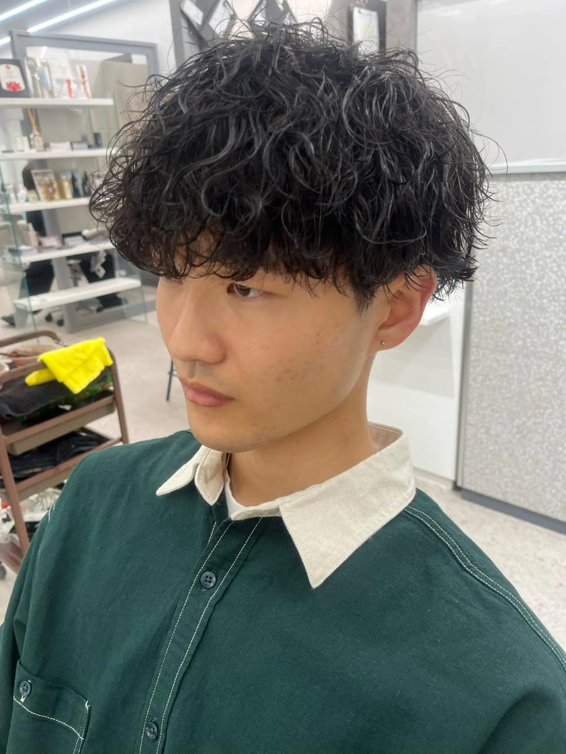 パーマ メンズ メンズパーマ 波巻きパーマ カット パーマ 🍐シャドウパーマ メンズ特化/守岡🍐のヘアスタイル