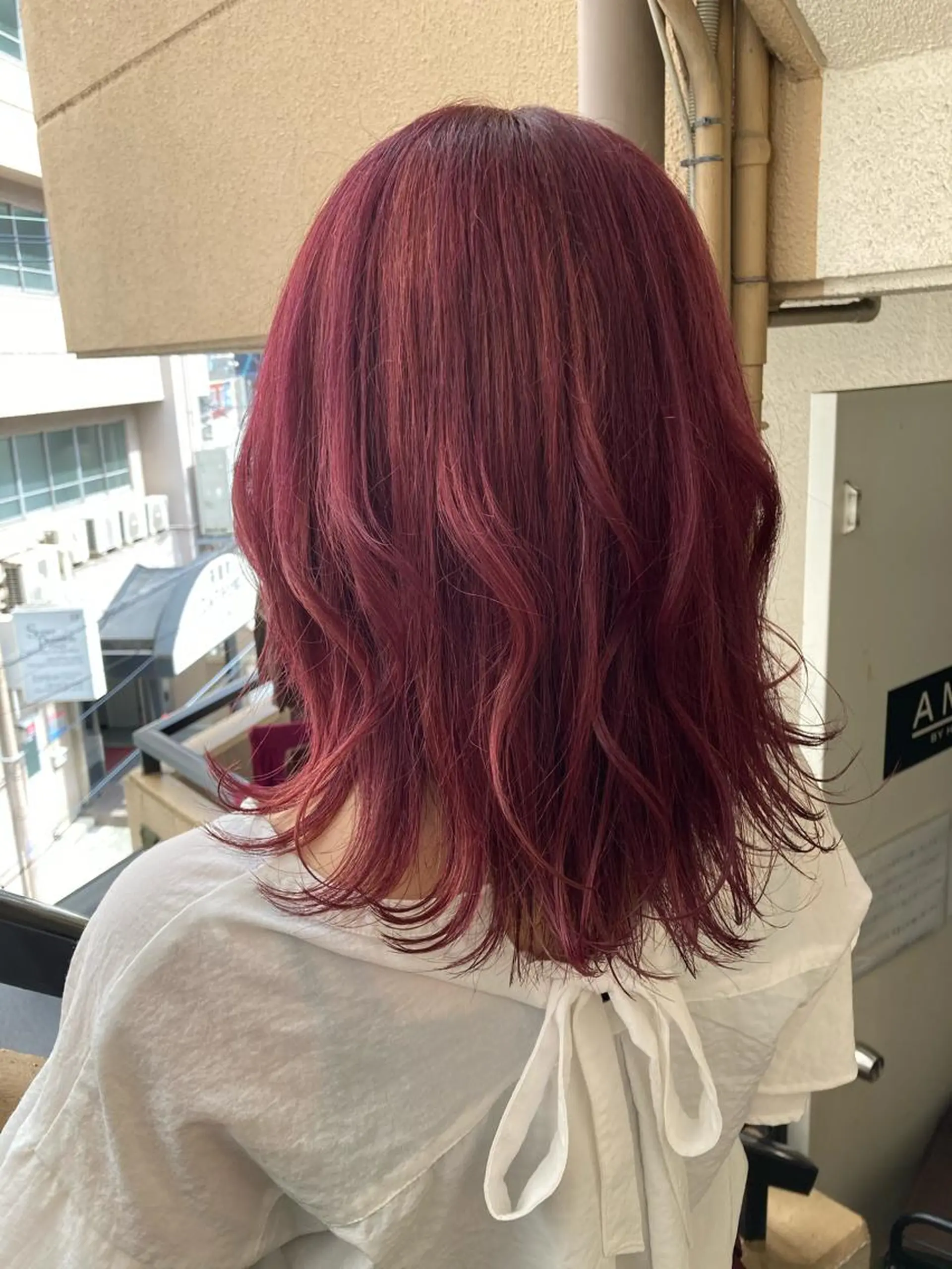 ミディアム カラー ピンクカラー レッドカラー カット ヘアカラー トリートメント 🌸髪質改善特化🌸 店長　ゆうやのヘアスタイル