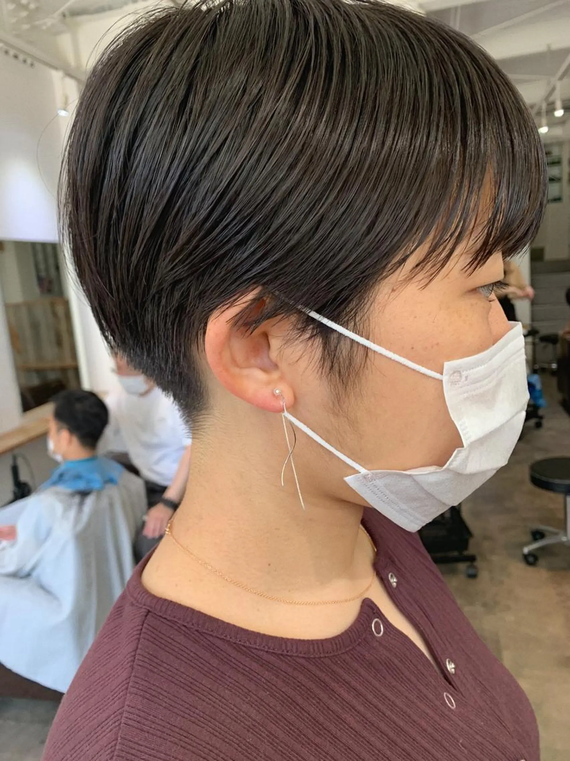 ショート カラー パーマ ヘアアレンジ カット ヘアカラー トリートメント パーマ/透明感カラー /ボブ/吉田一生のヘアスタイル