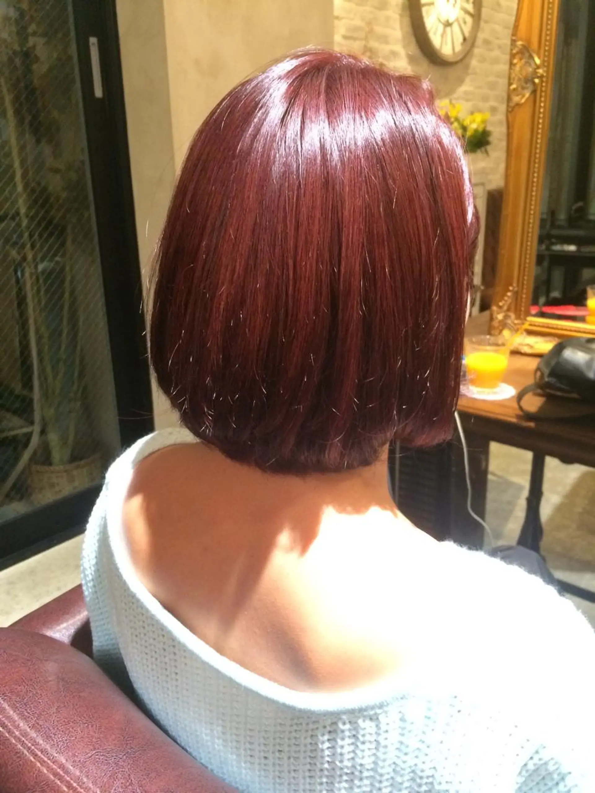 ショート カラー ダブルカラー ピンクカラー 高比良 剛のヘアスタイル