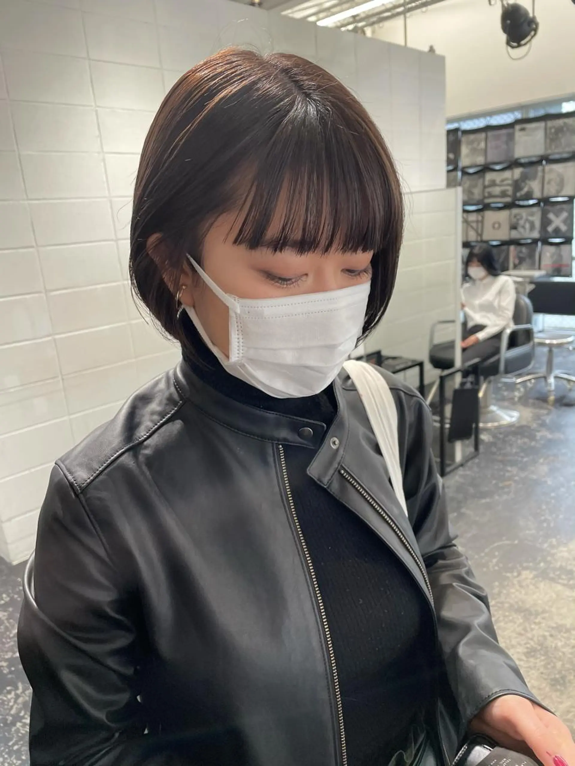 ショート カラー ヘアアレンジ ブリーチ グレージュ ヘアカラー 艶ハイトーン/ヘア アレンジAYAKAのヘアスタイル