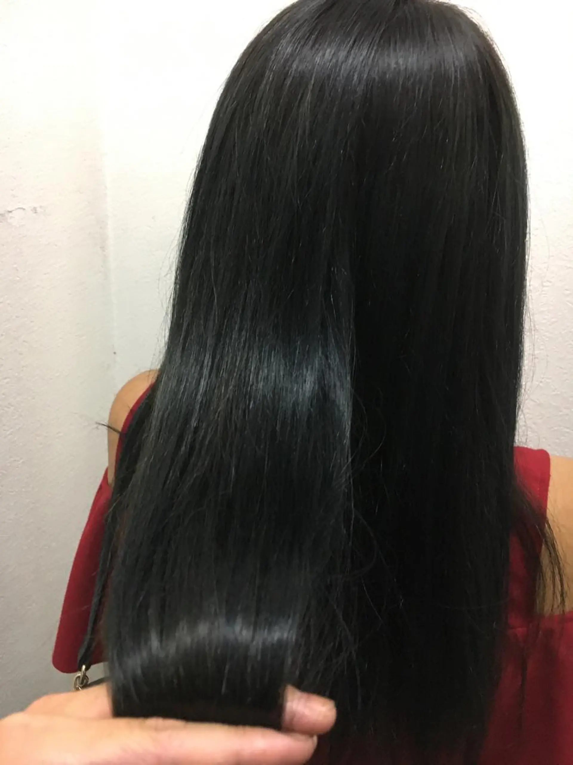 ミディアム カラー アディクシーカラー 黒髪 ブルーカラー ブルーブラック トリートメント トリートメント JIL BLAN 京都のヘアスタイル