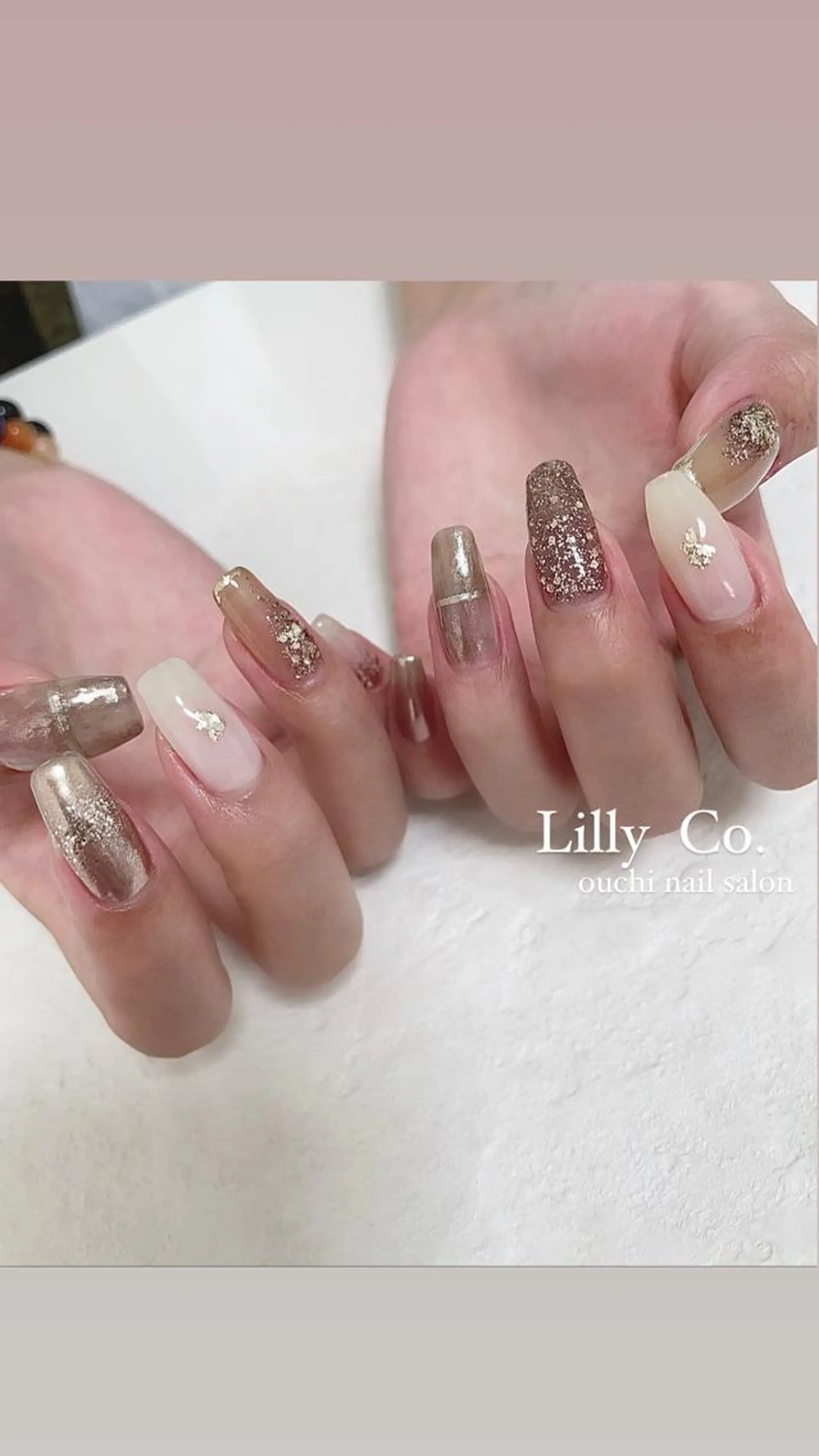 ネイル ニュアンスネイル ハンドネイル ハンドケア Lilly Co.のネイルデザイン