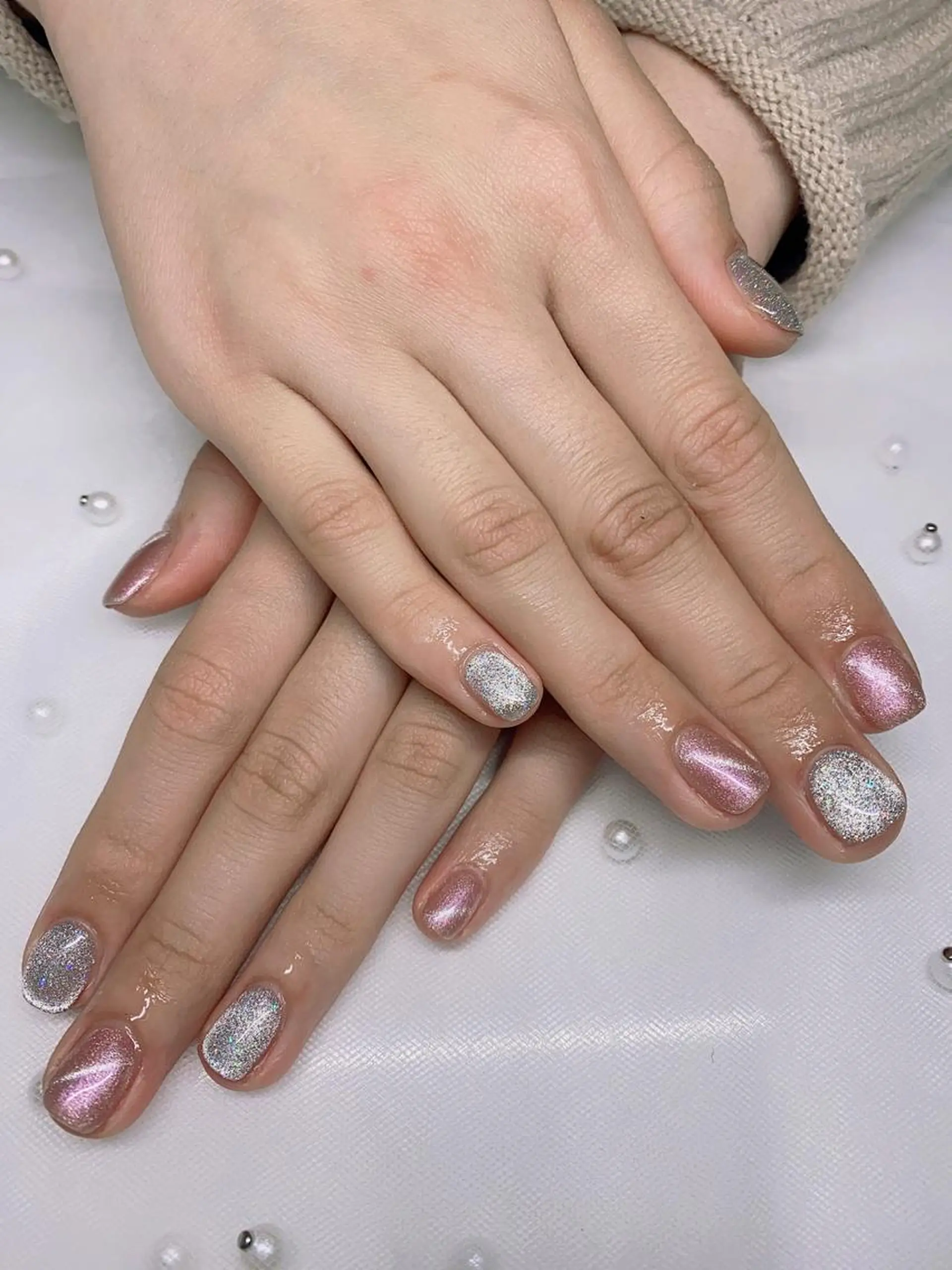 ネイル マグネットネイル ハンドネイル Jasmine nailsalon所属・ジャスミン ネイルサロンのネイルデザイン