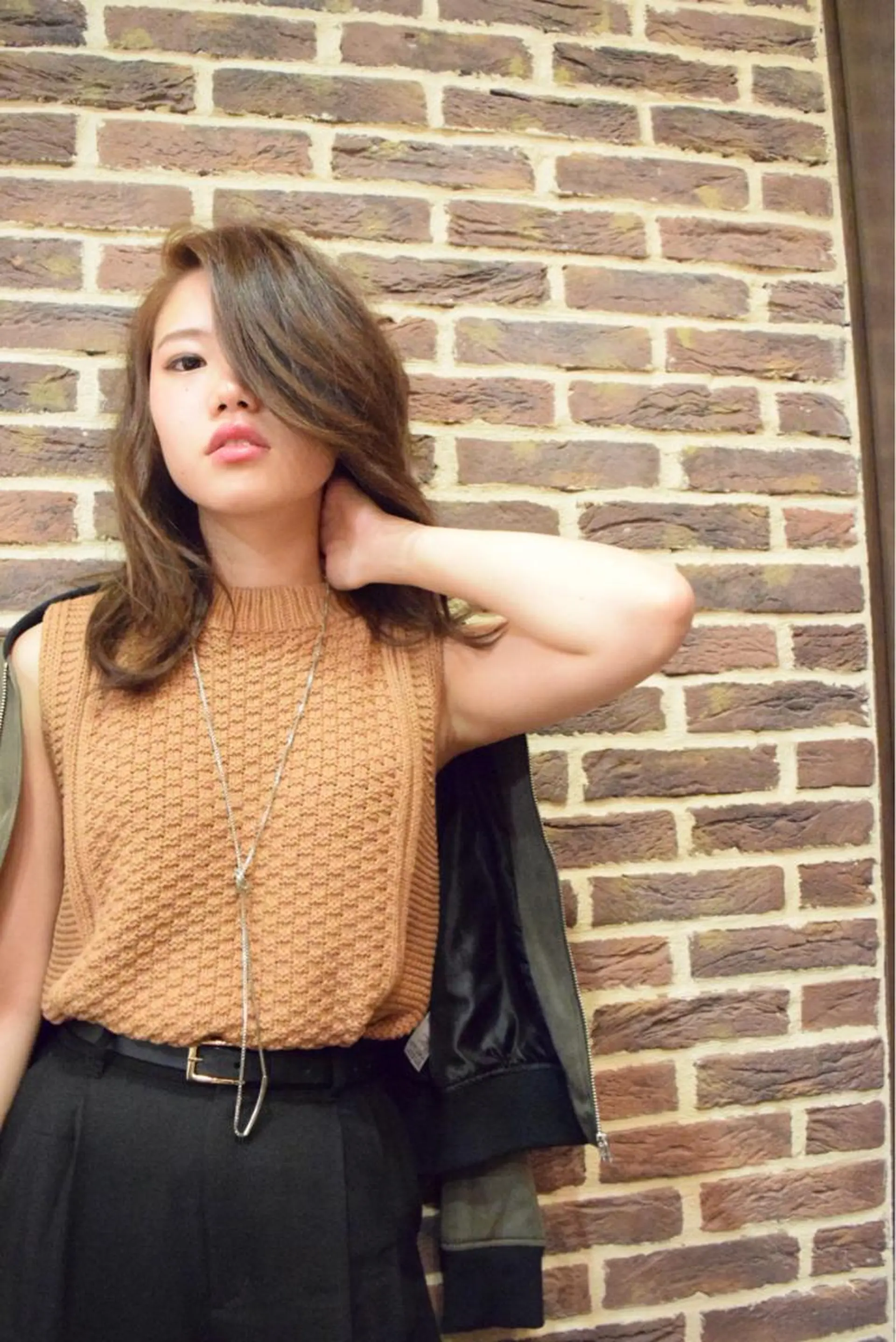 ミディアム セミロング ロング カラー パーマ 高橋 隆一のヘアスタイル