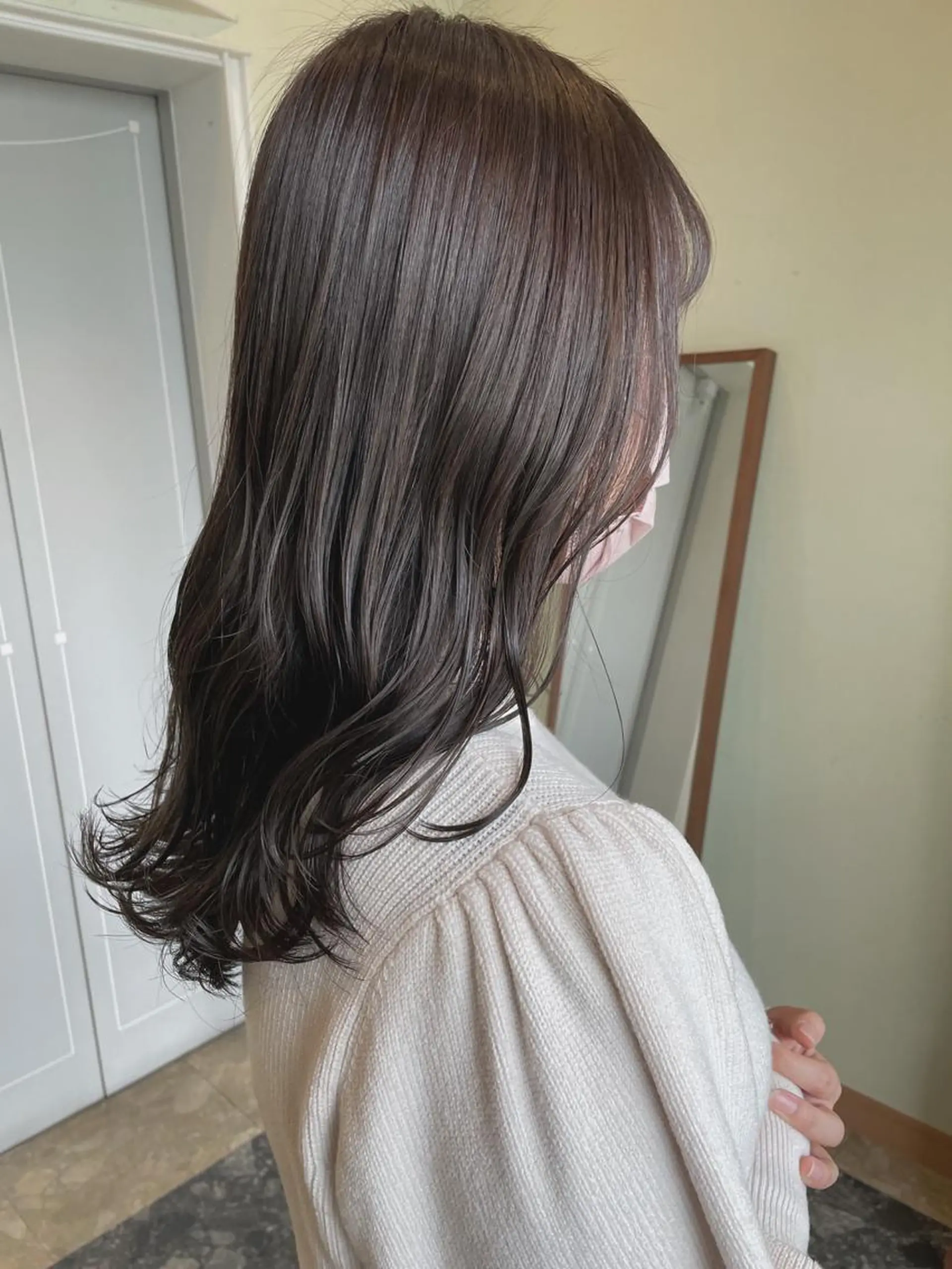 セミロング カラー グレージュ 髪質改善とカラー特化 ✨Hito.nowaのヘアスタイル