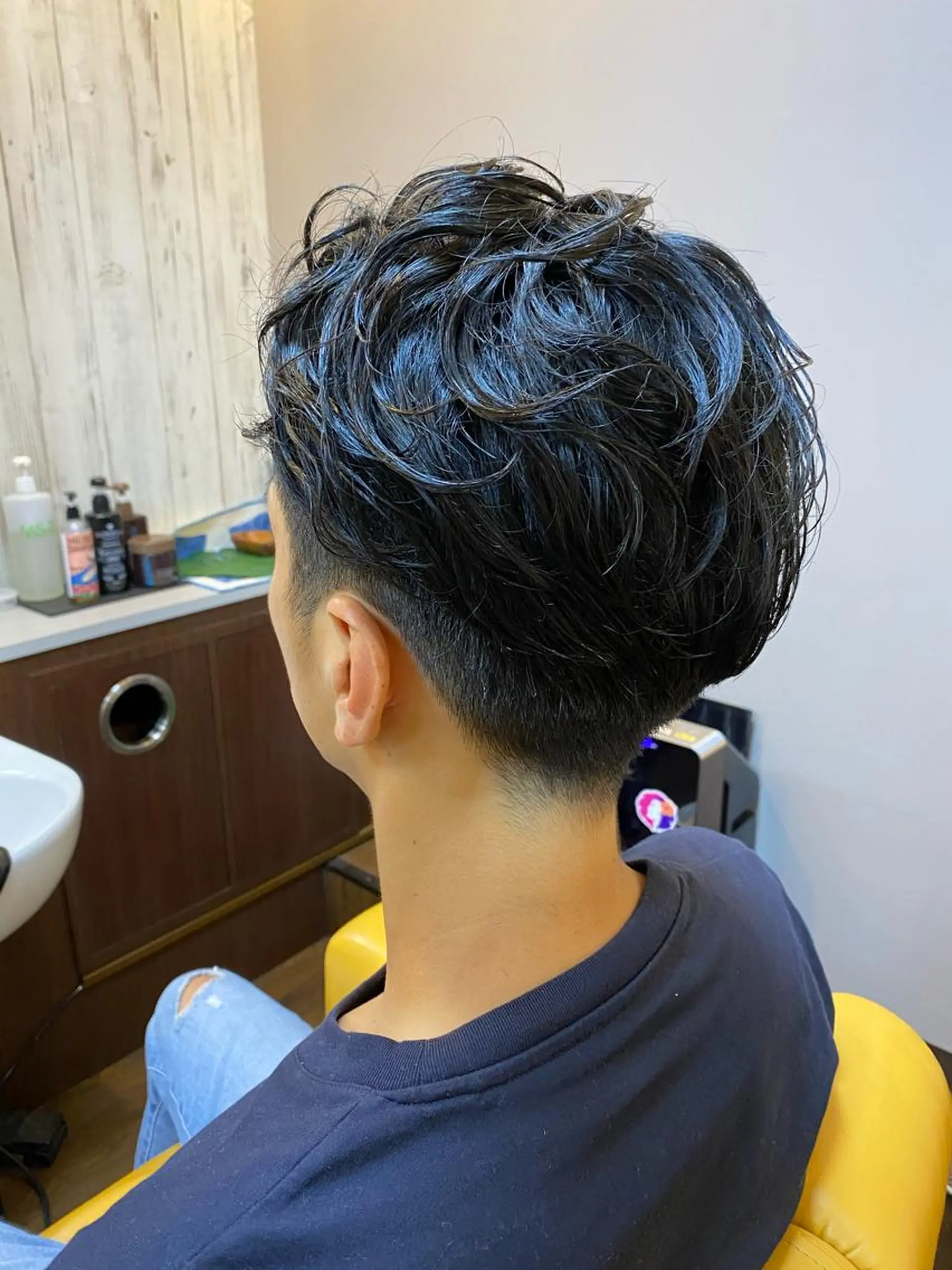 パーマ メンズ カット パーマ ヘアーデザイン ククイ所属・【緩パン】イトウ シンゴのヘアスタイル