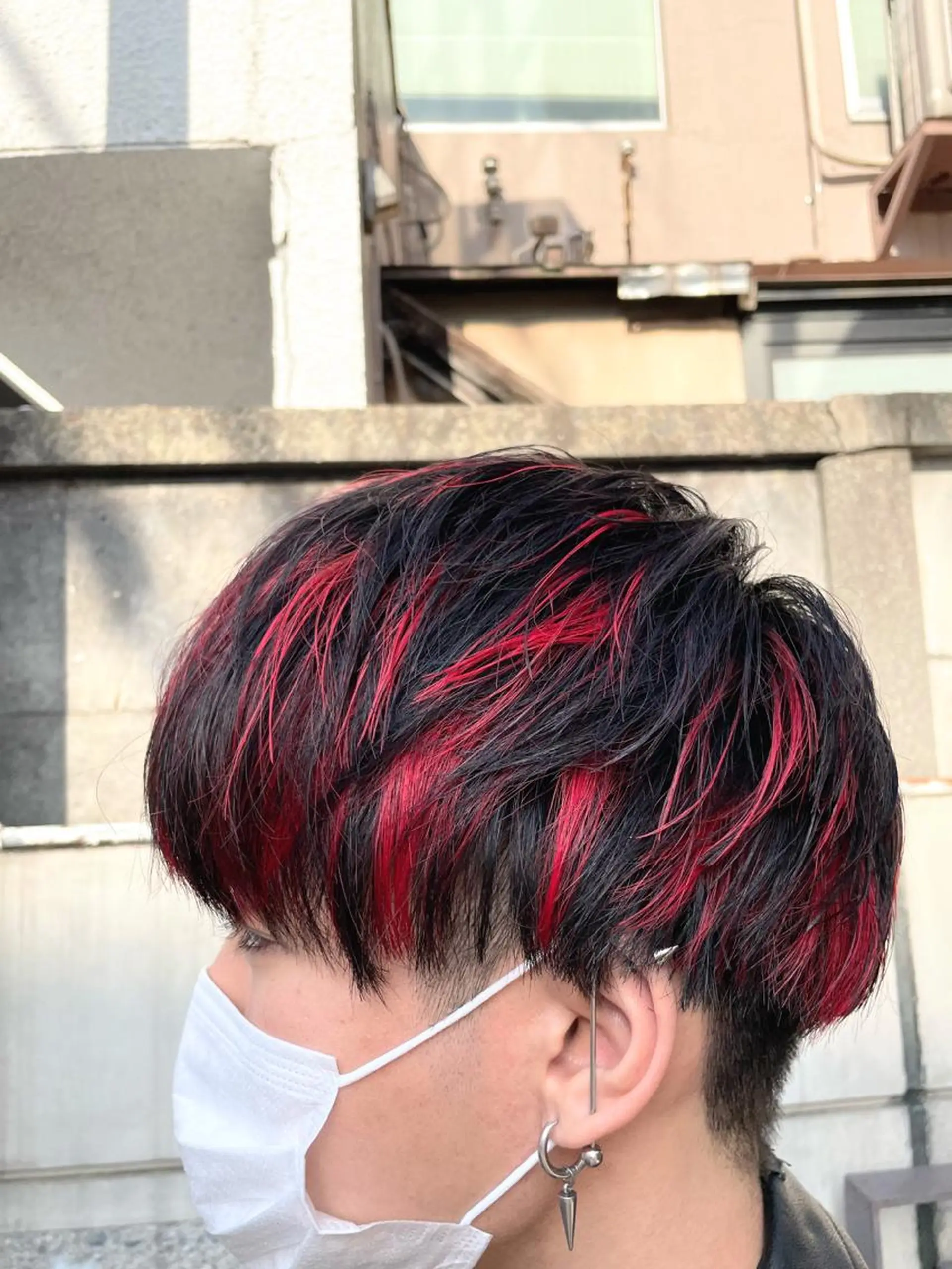 カラー メンズ メンズハイライト ハイライトカラー ヘアカラー 中村 海波のヘアスタイル