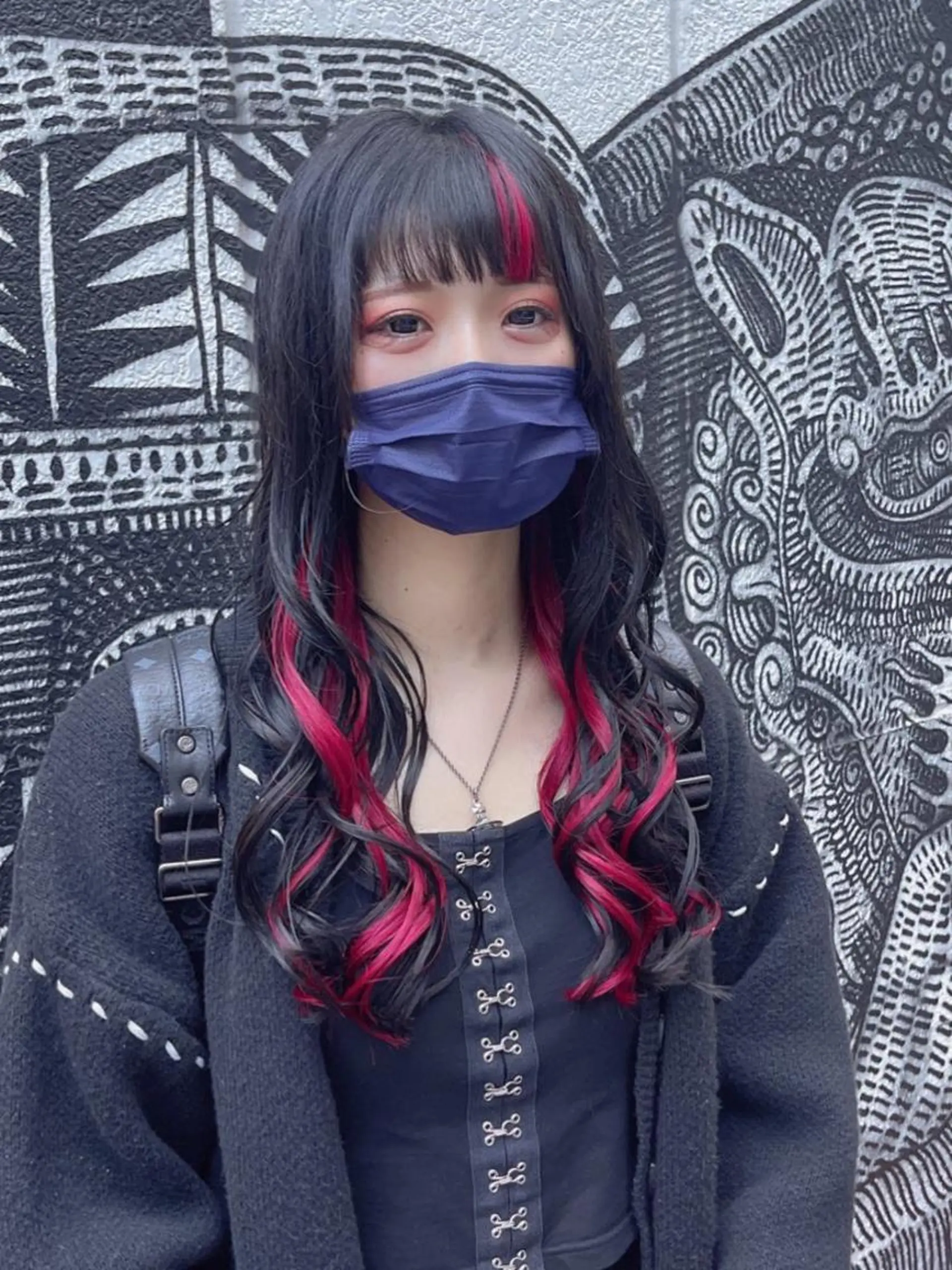 ロング カラー ヘアアレンジ 編み込みエクステ シールエクステ インナーカラー エクステ ロング haco+所属・🌈派手髪エクステ ブレイズ🌈ひろとのヘアスタイル