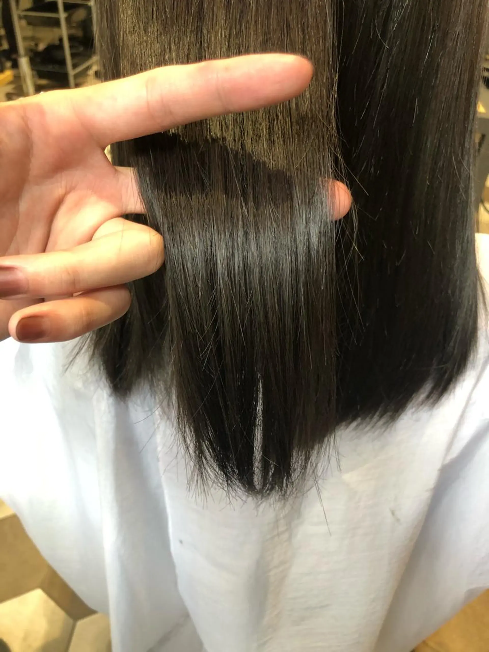セミロング ヘアカラー トリートメント シンタニ ナオトのヘアスタイル