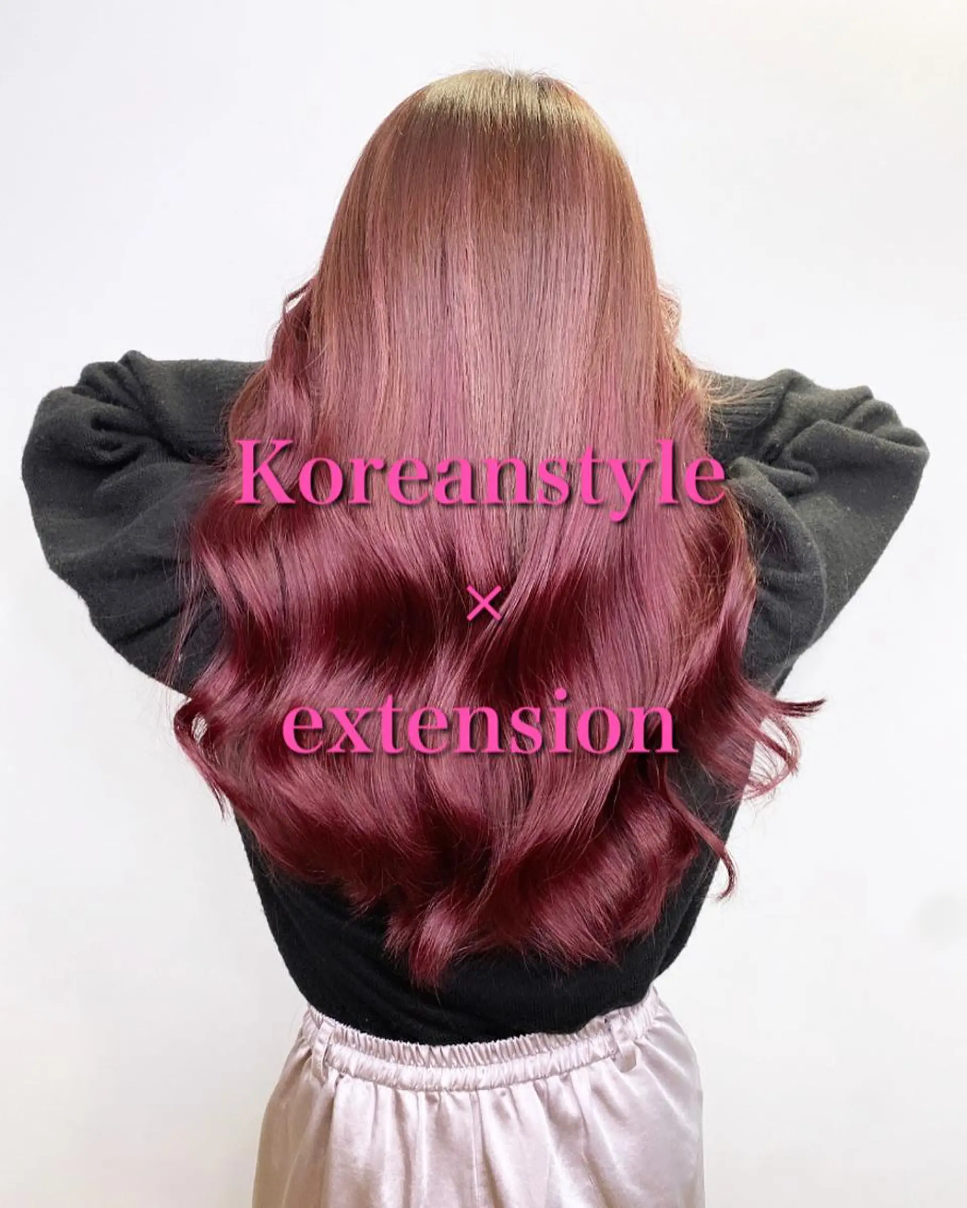 ショート ★韓国風カラー ×エクステ★のヘアスタイル
