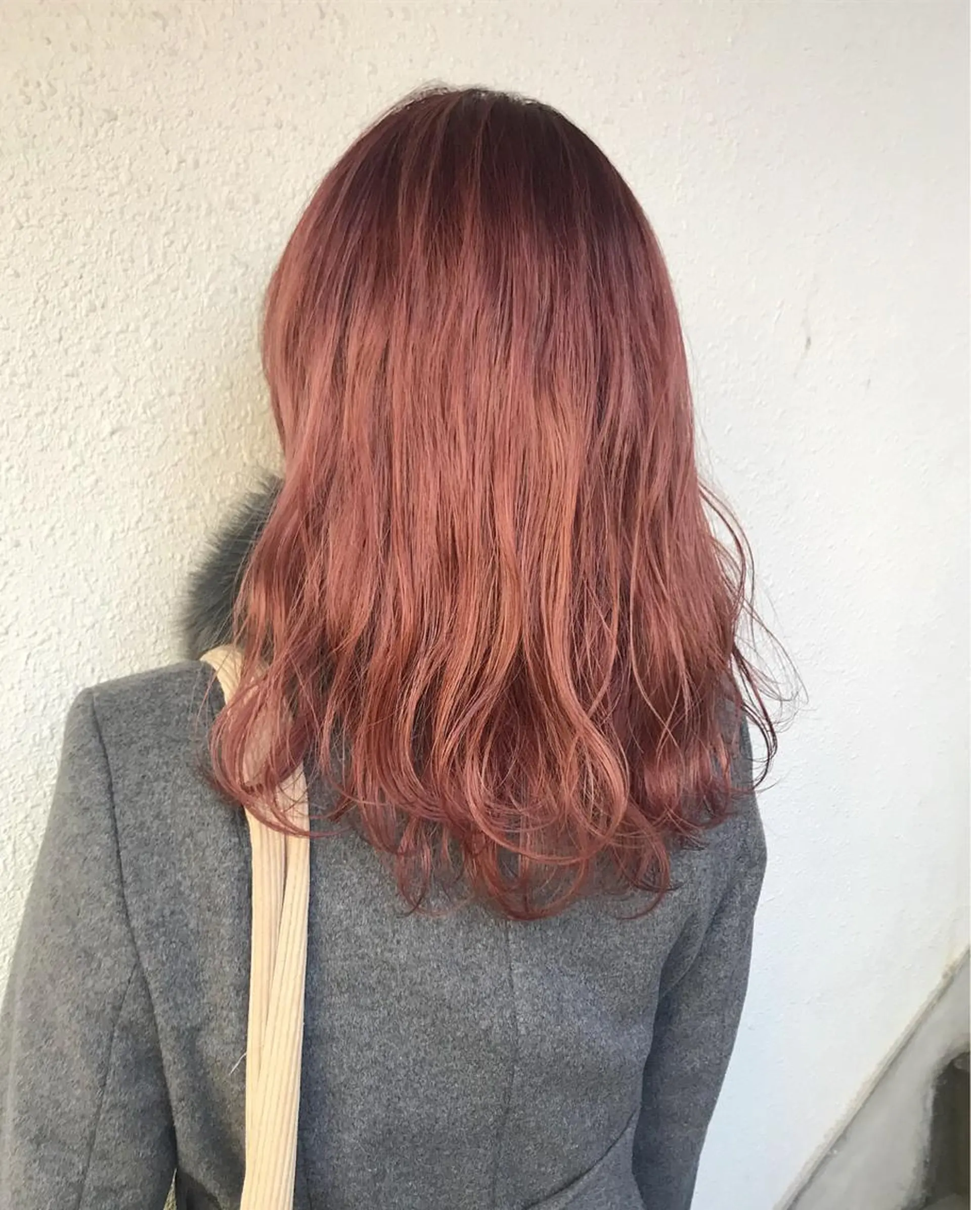 セミロング カラー ブリーチ ピンクカラー インナーカラー/天神 ブリーチ/吉田のヘアスタイル