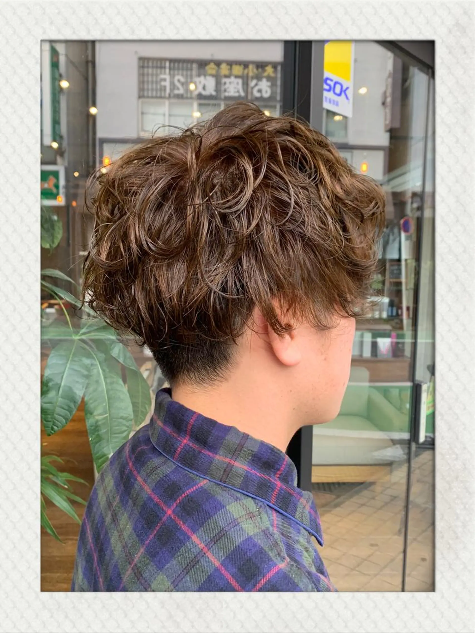 ショート カラー メンズ カット パーマ きむら かずきのヘアスタイル