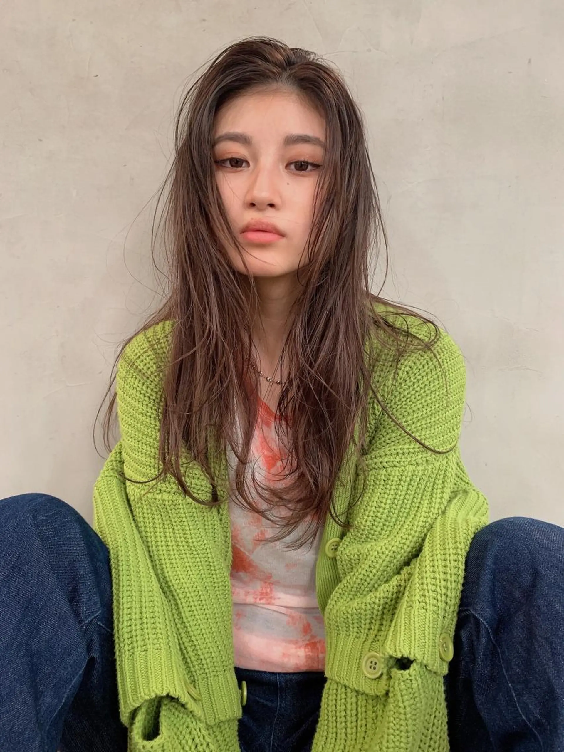 セミロング 小顔レイヤー×コンパ クトボブ/林隆平のヘアスタイル